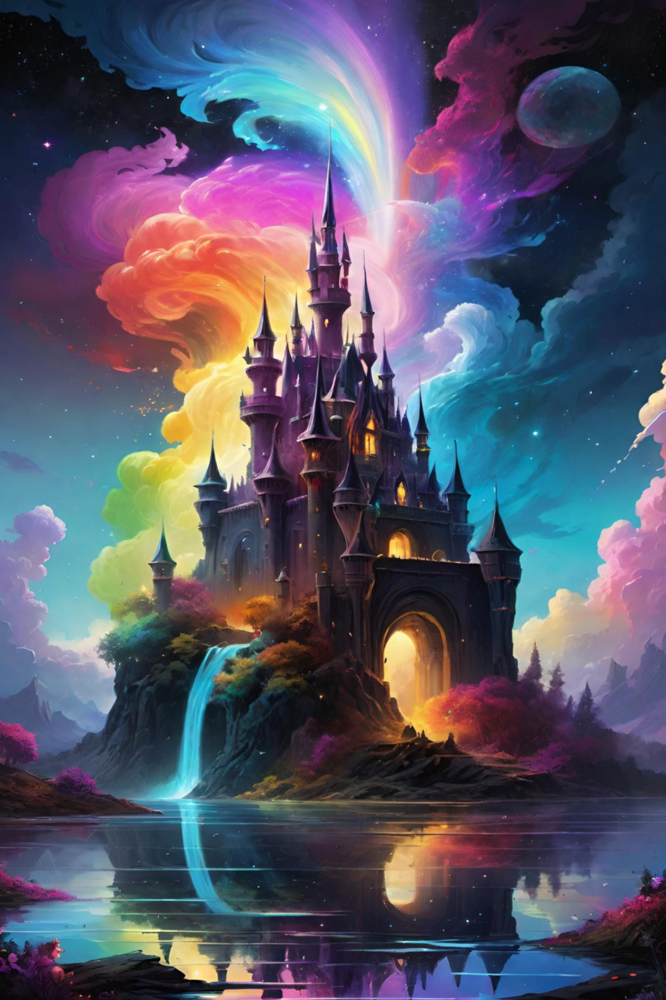 Diamond Painting 100 Farben Special - Zauberschloss