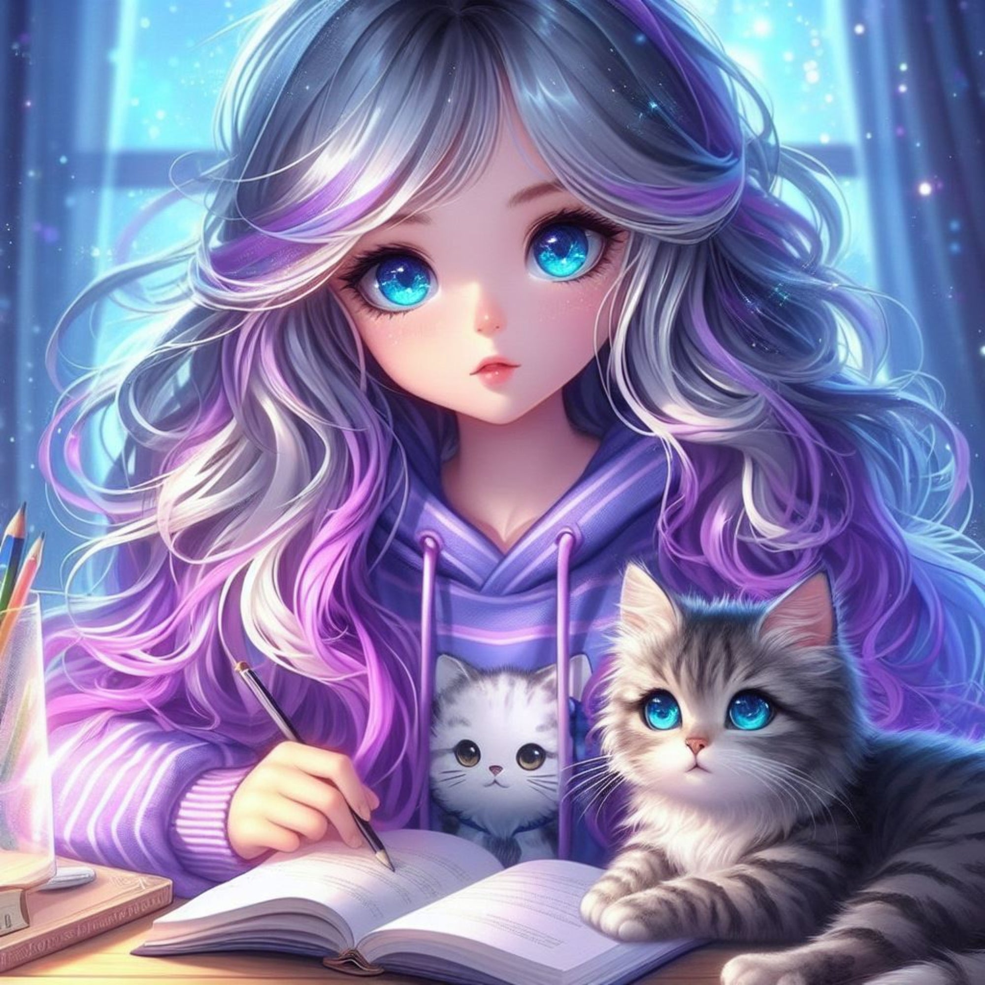 Diamond Painting 7 Tage Special - Kitty Girl