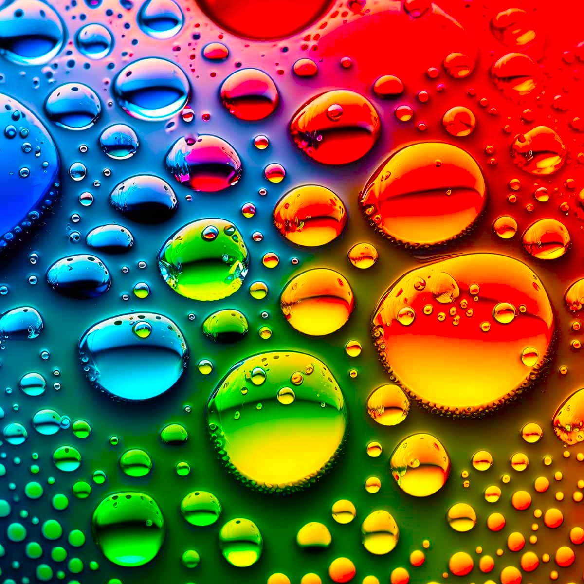Diamond Painting AB Special - Colorful raindrops