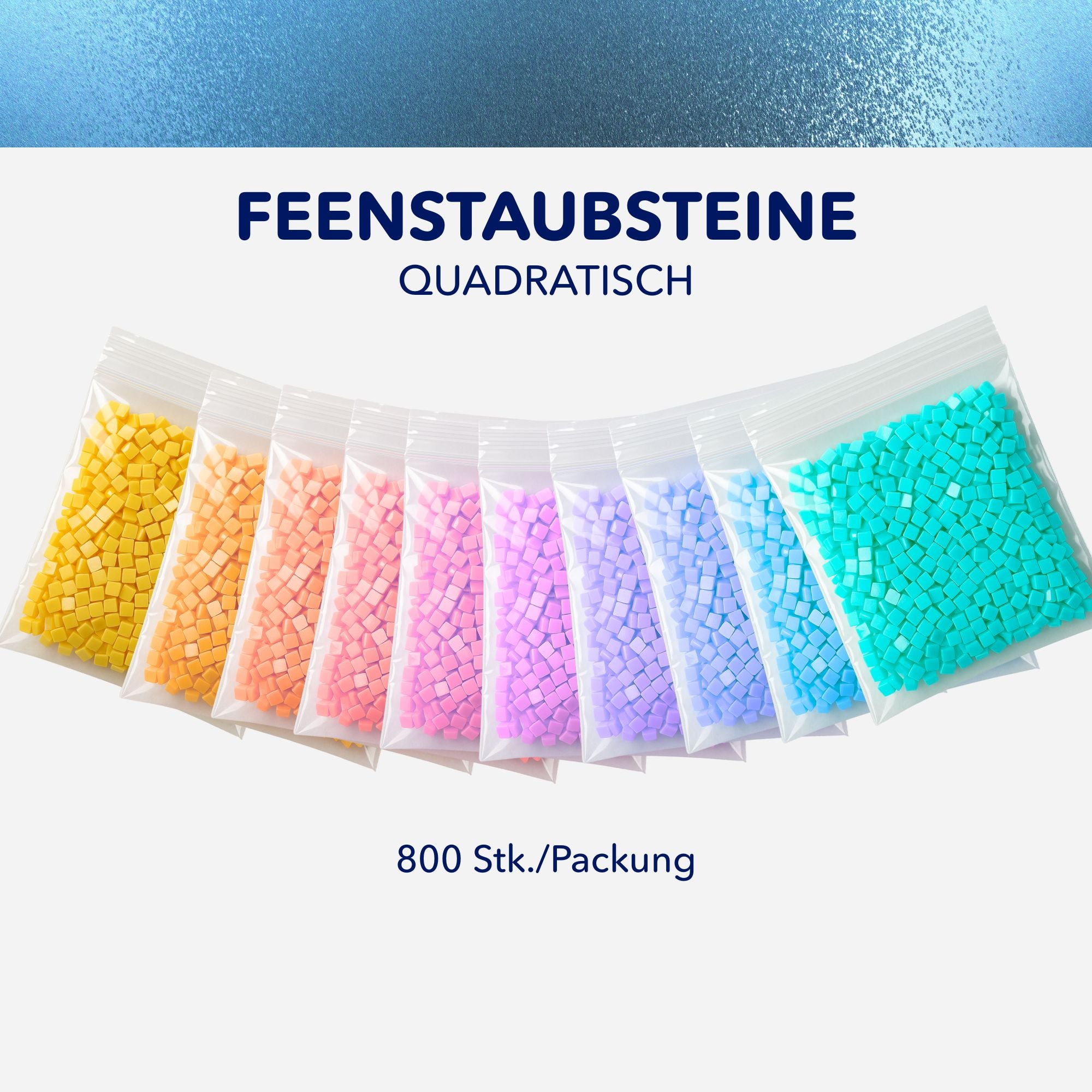 Diamond Painting Feenstaubsteine Quadratisch (800Stk.)