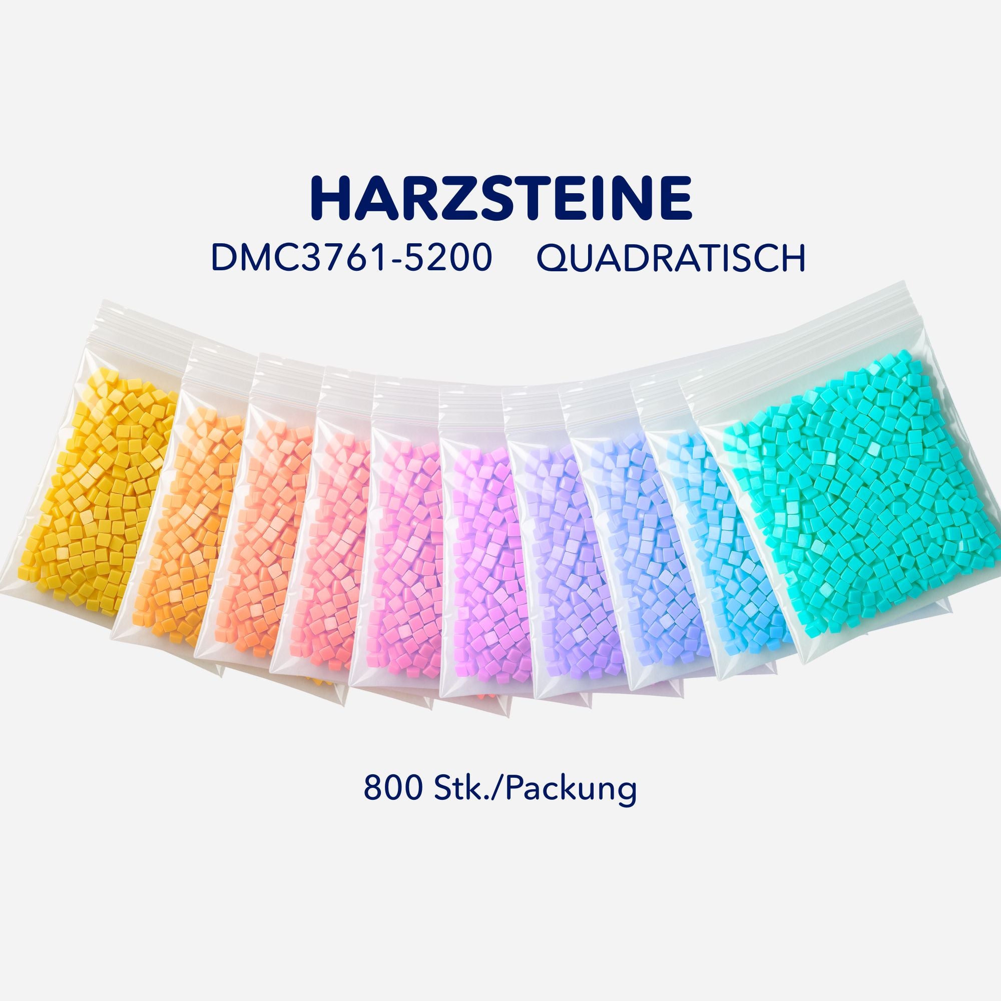 Diamond Painting Harzsteine Quadratisch DMC 3761-5200 (800Stk.)