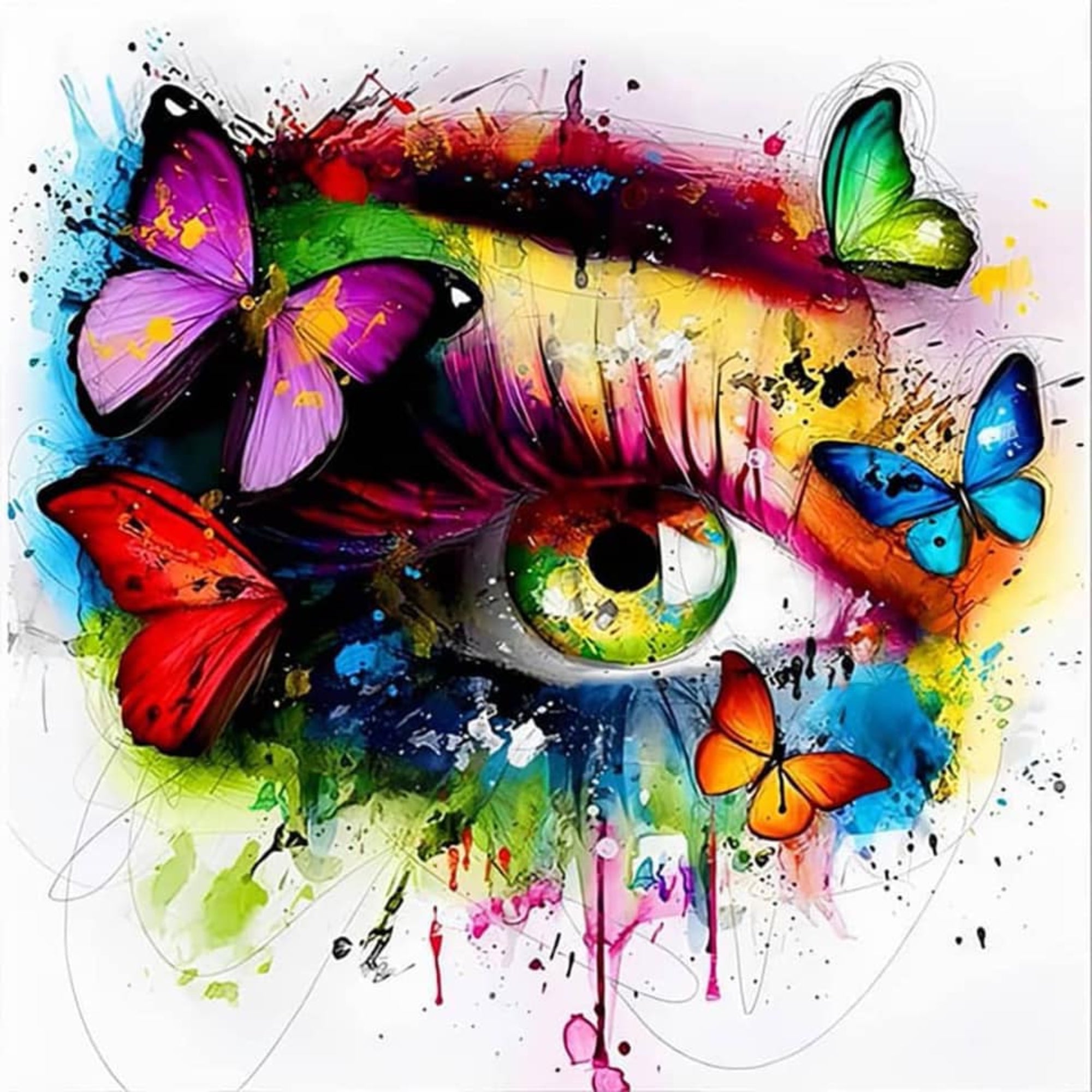Diamond Painting Multi Special - Eye of butterflies