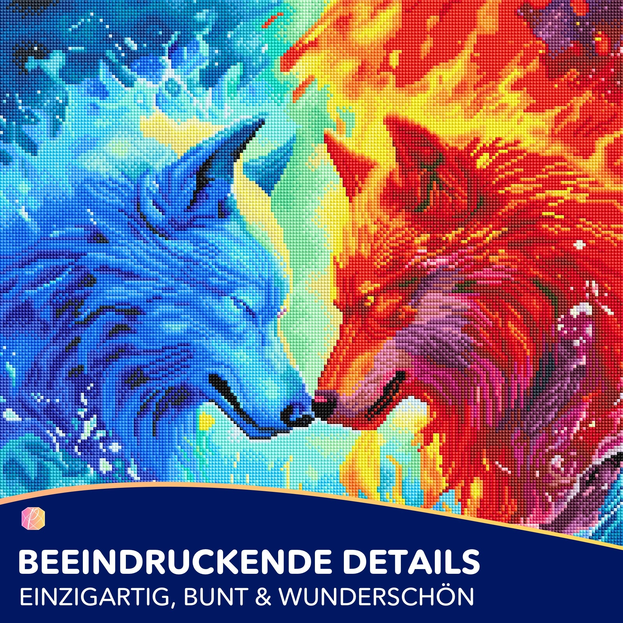 Diamond Painting - Wächter über Feuer und Wasser "Limited Edition"