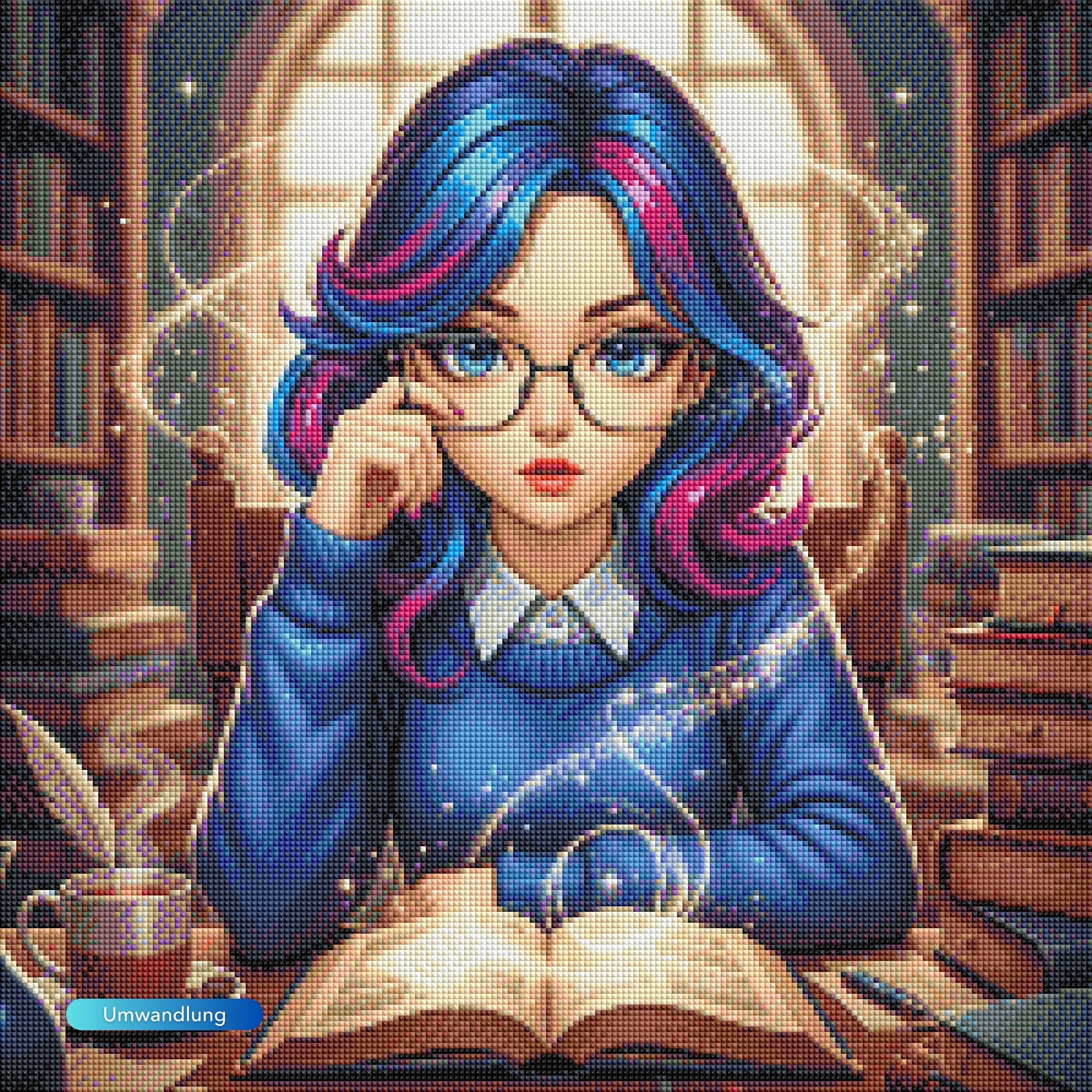 Diamond Painting 7 Tage Special - Library Girl
