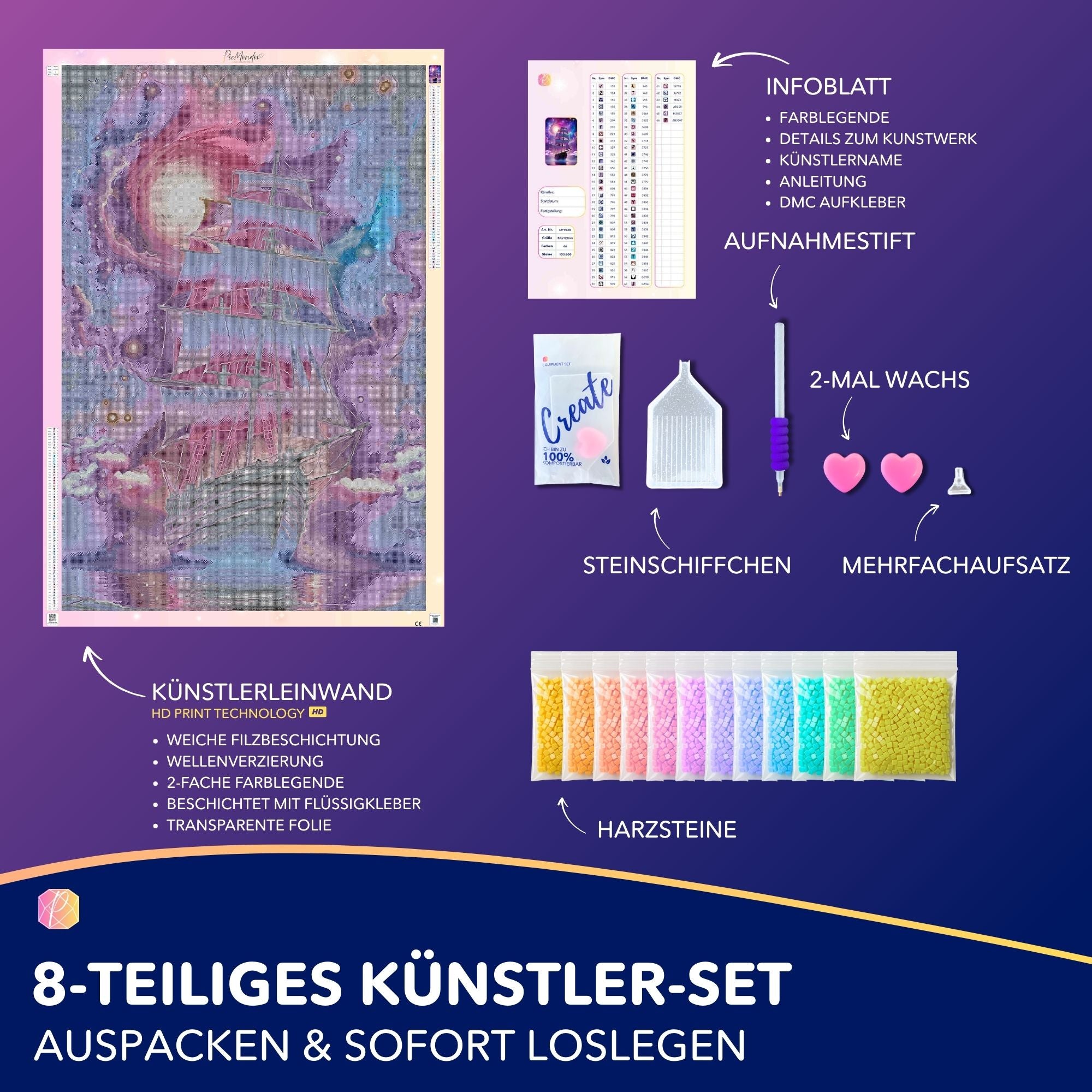 Diamond Painting XXL - Starlight Ocean