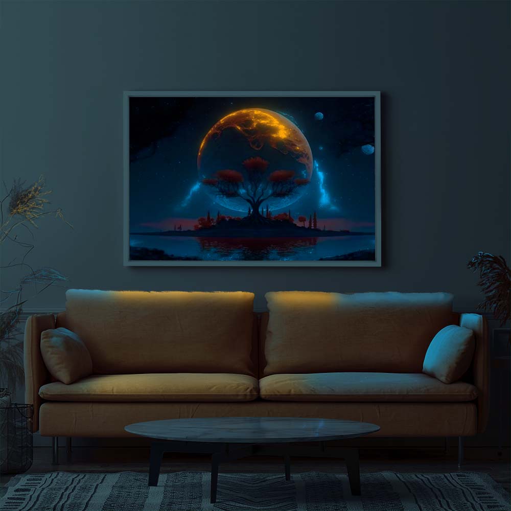 Diamond Painting Leuchtbild Special Wandgestaltung Nacht der Mondträume