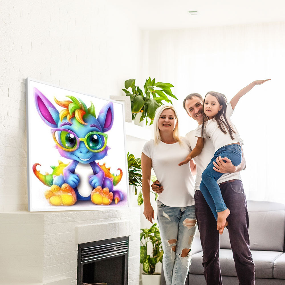 Diamond Painting Bild Schlaubi Drache