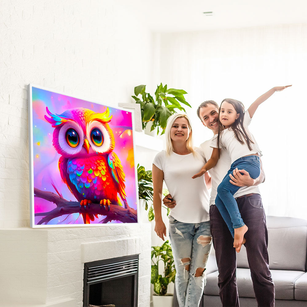 Diamond Painting Bild Eulchen Eulalia