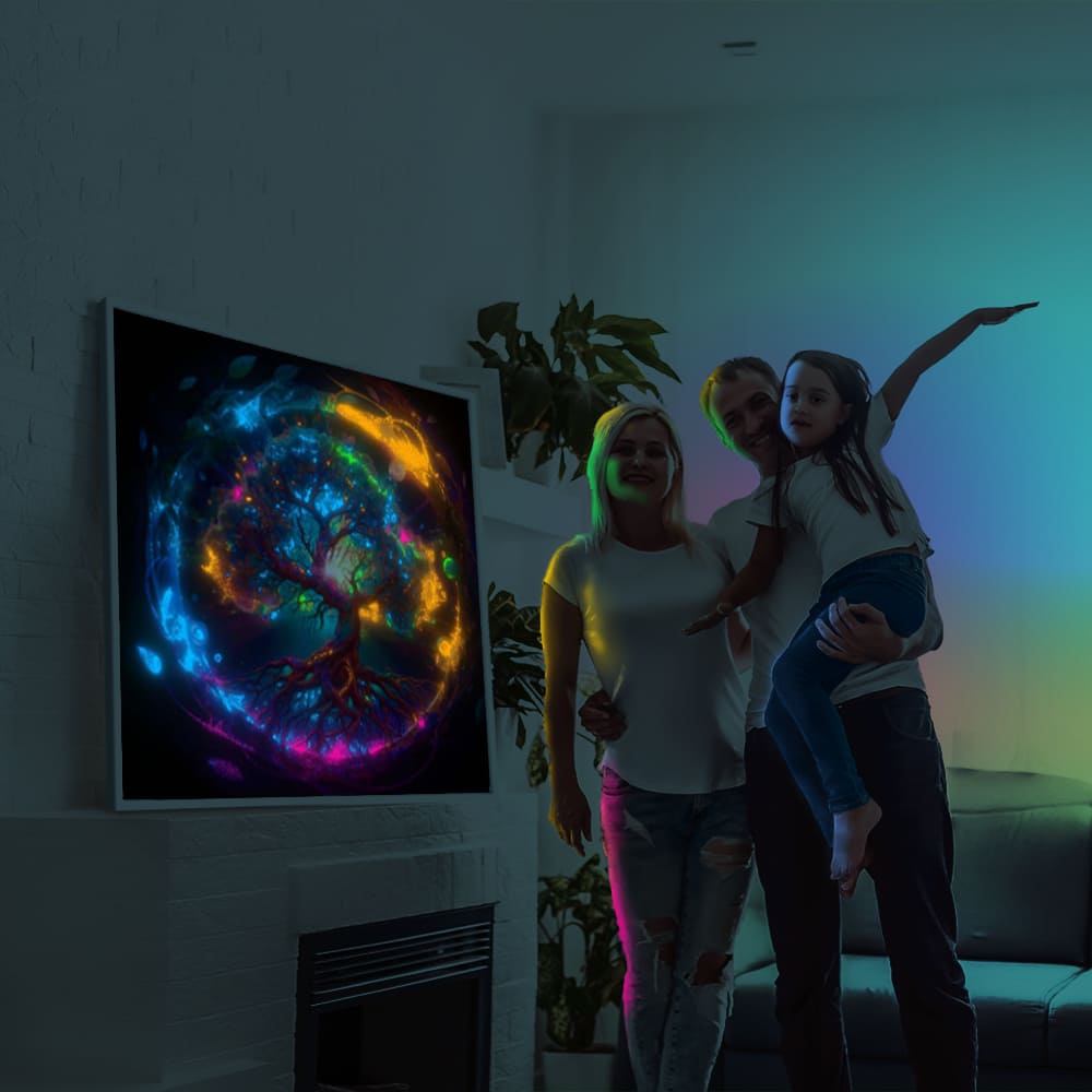 Diamond Painting Leuchtbild Special Bild Im Kreis der Fantasie