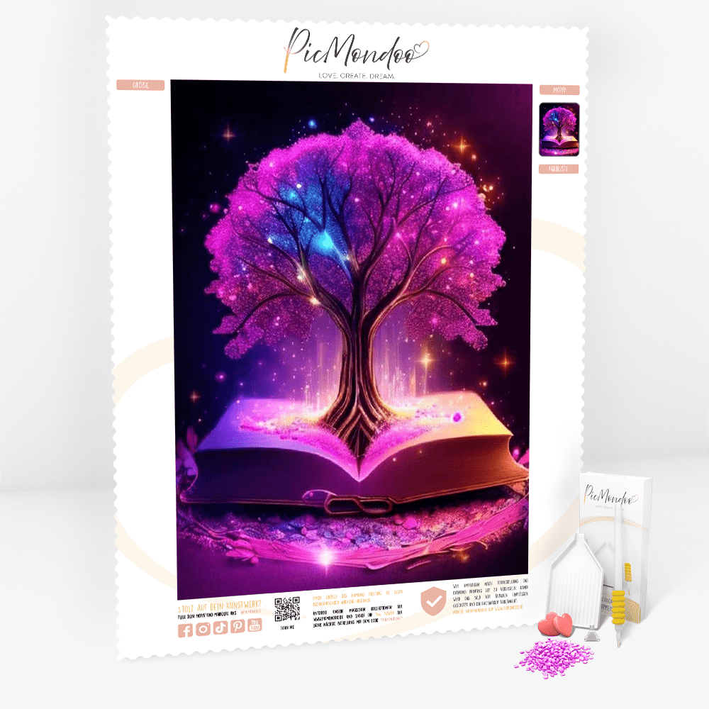 Diamond Painting Leinwand Magic Tree