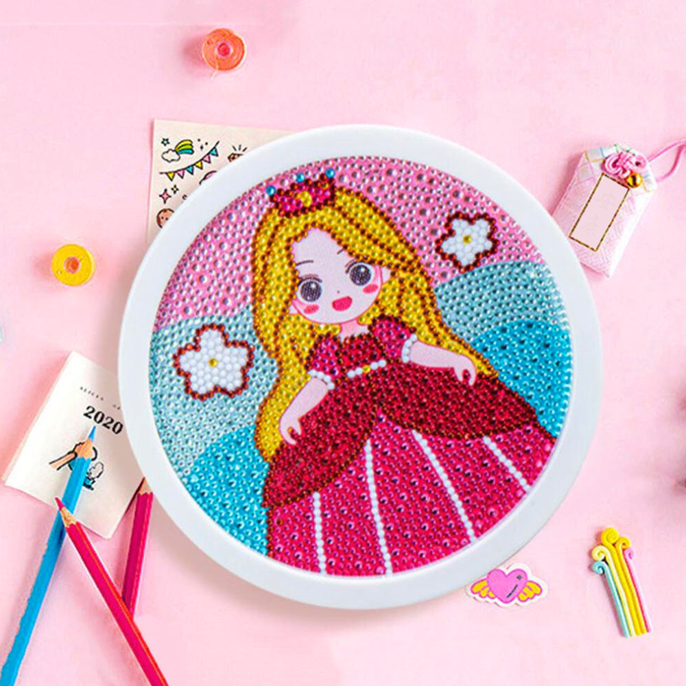 Diamond Painting Kids - Rund mit Rahmen