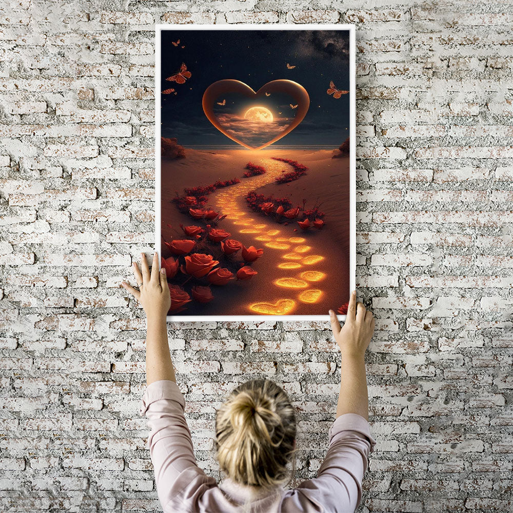 Diamond Painting Wandbild Weg der Liebe