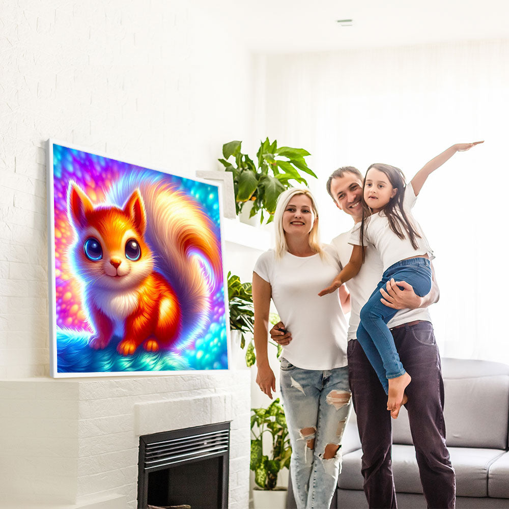 Diamond Painting Bild Goldy im Farbenrausch "Limited Edition"