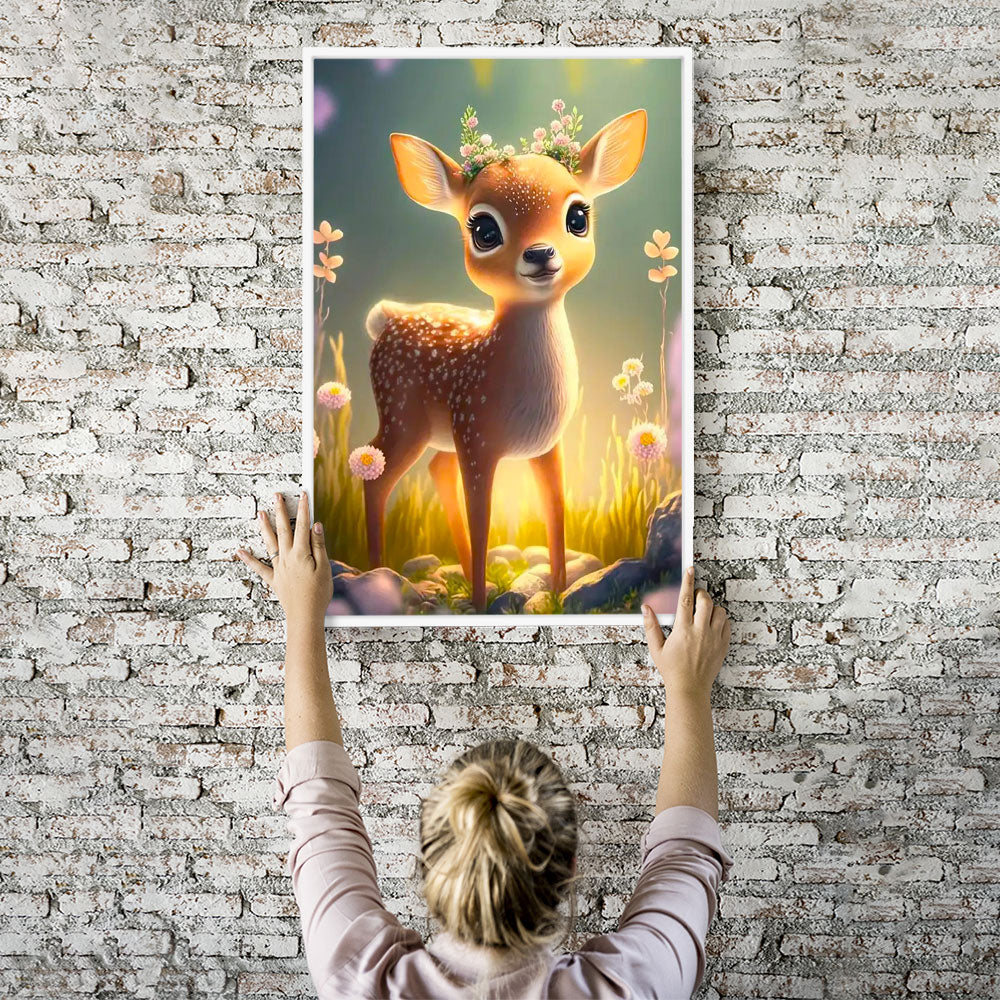 Diamond Painting Wandbild Kleines Rehkitz Anabell "Limited Edition"