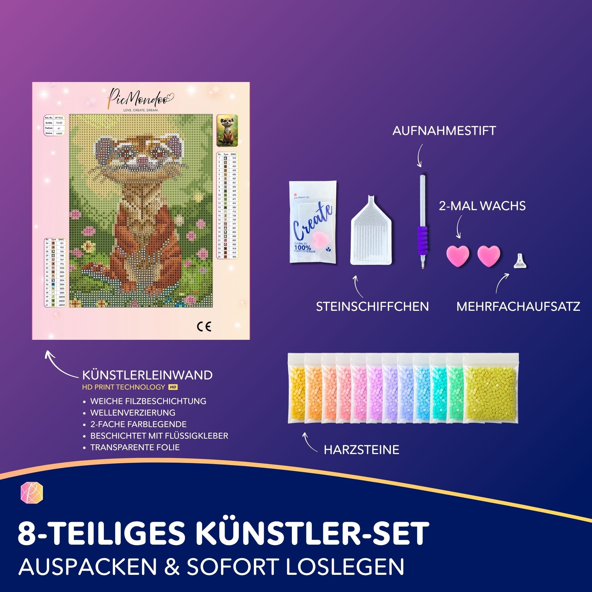 Diamond Painting Mini - Eddi