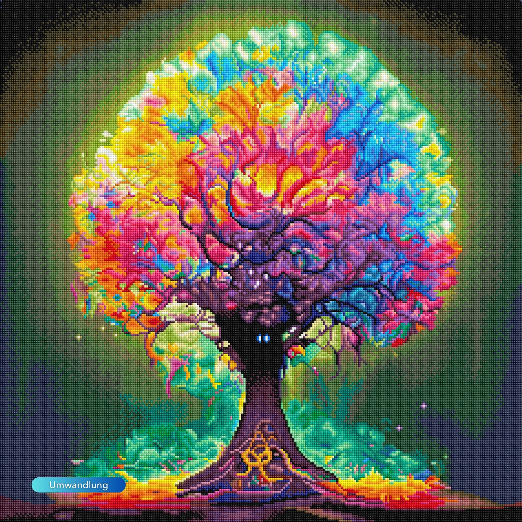 Diamond Painting Multi Special - Colorful lightning tree