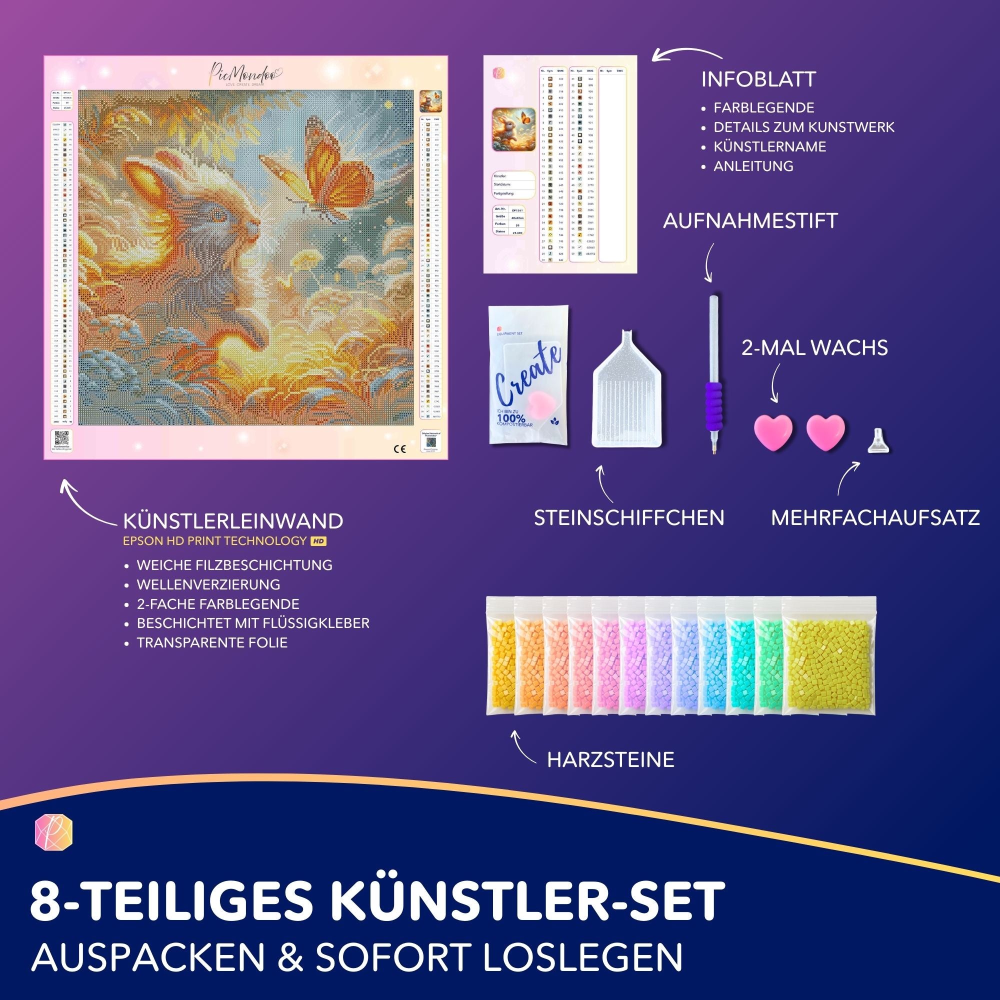 Diamond Painting - Häschenfreunde