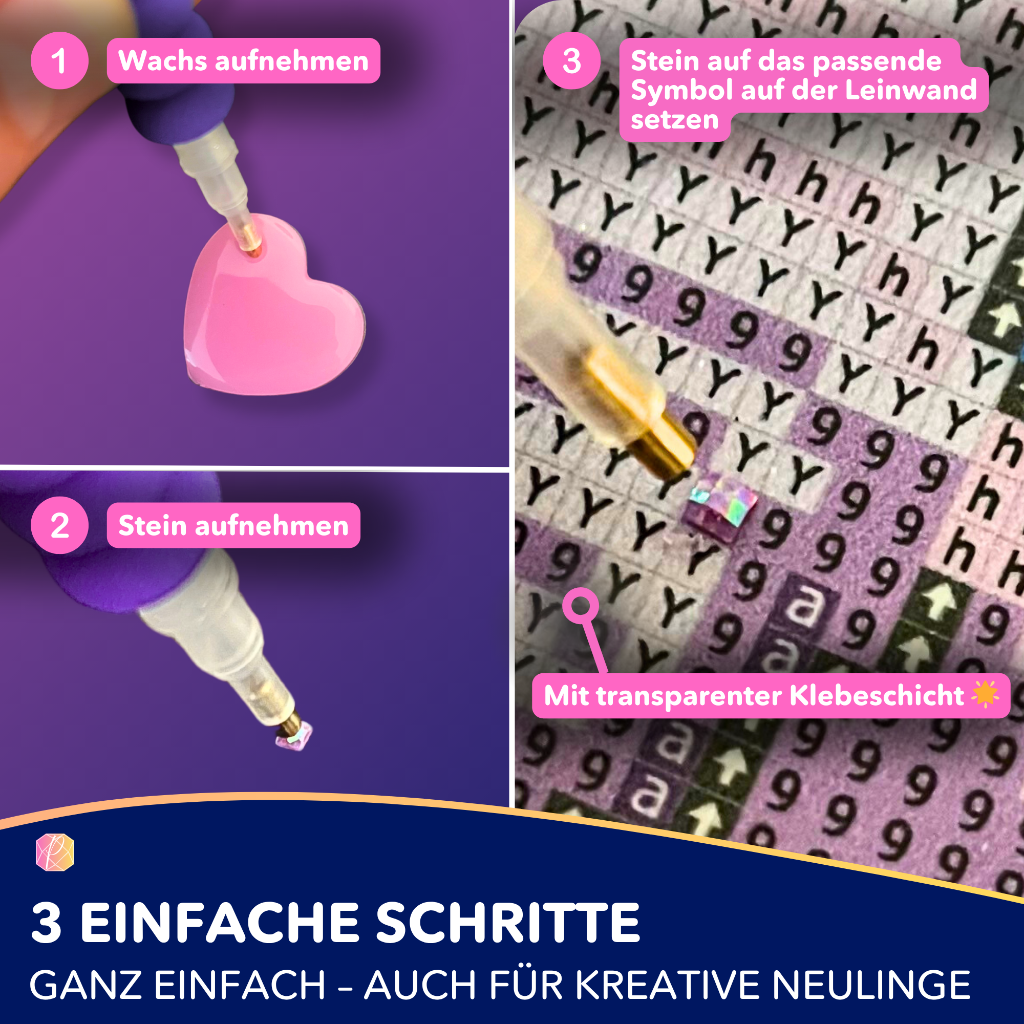 Diamond Painting 100 Farben Special - Heart of Glitter