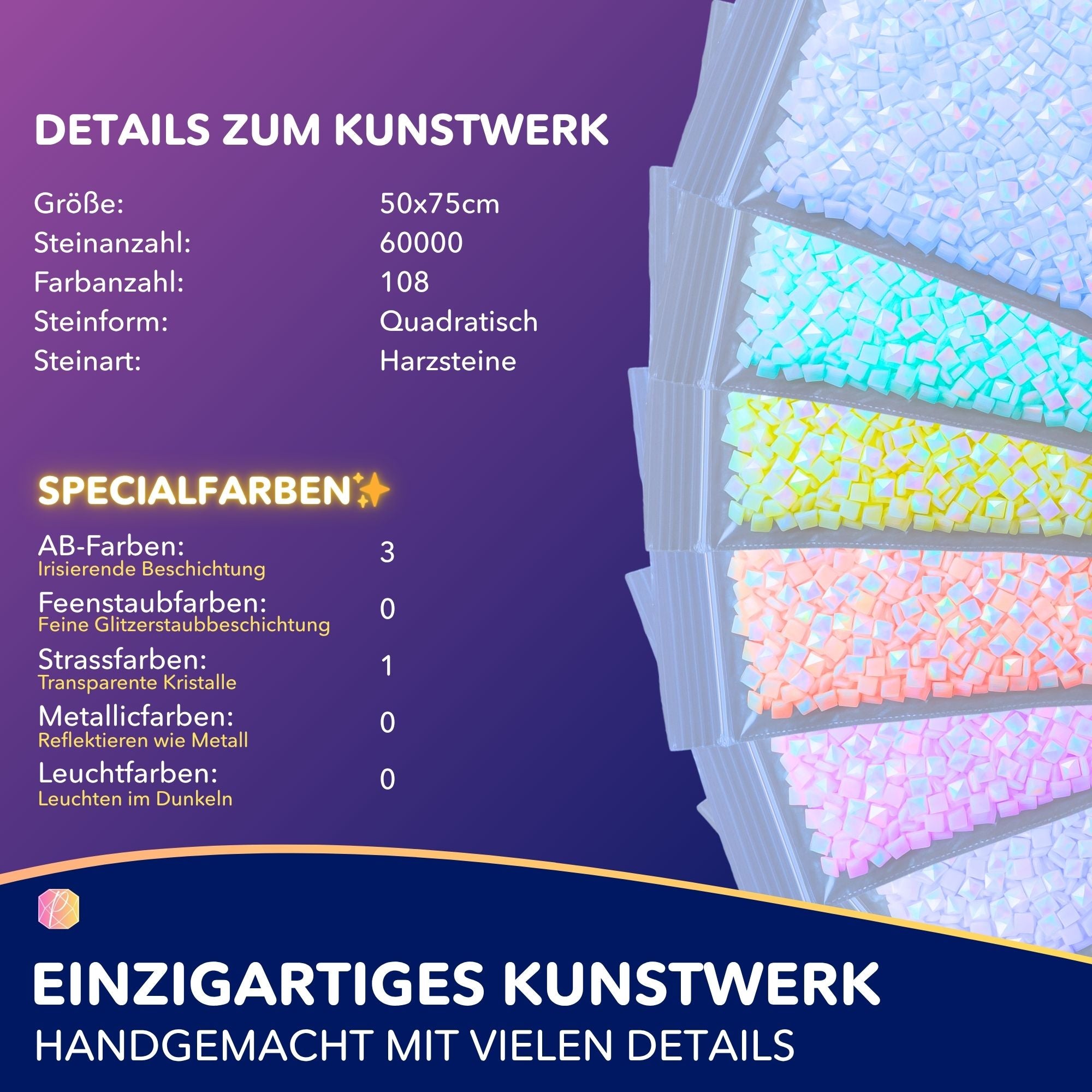 Diamond Painting 100 Farben Special - Kätzchen Kunterbunt