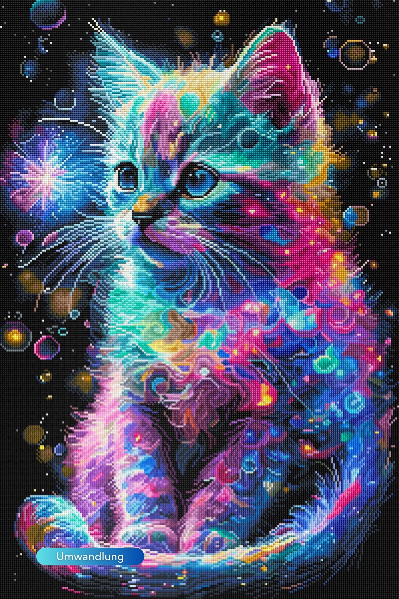 Diamond Painting 100 Farben Special - Kätzchen Kunterbunt