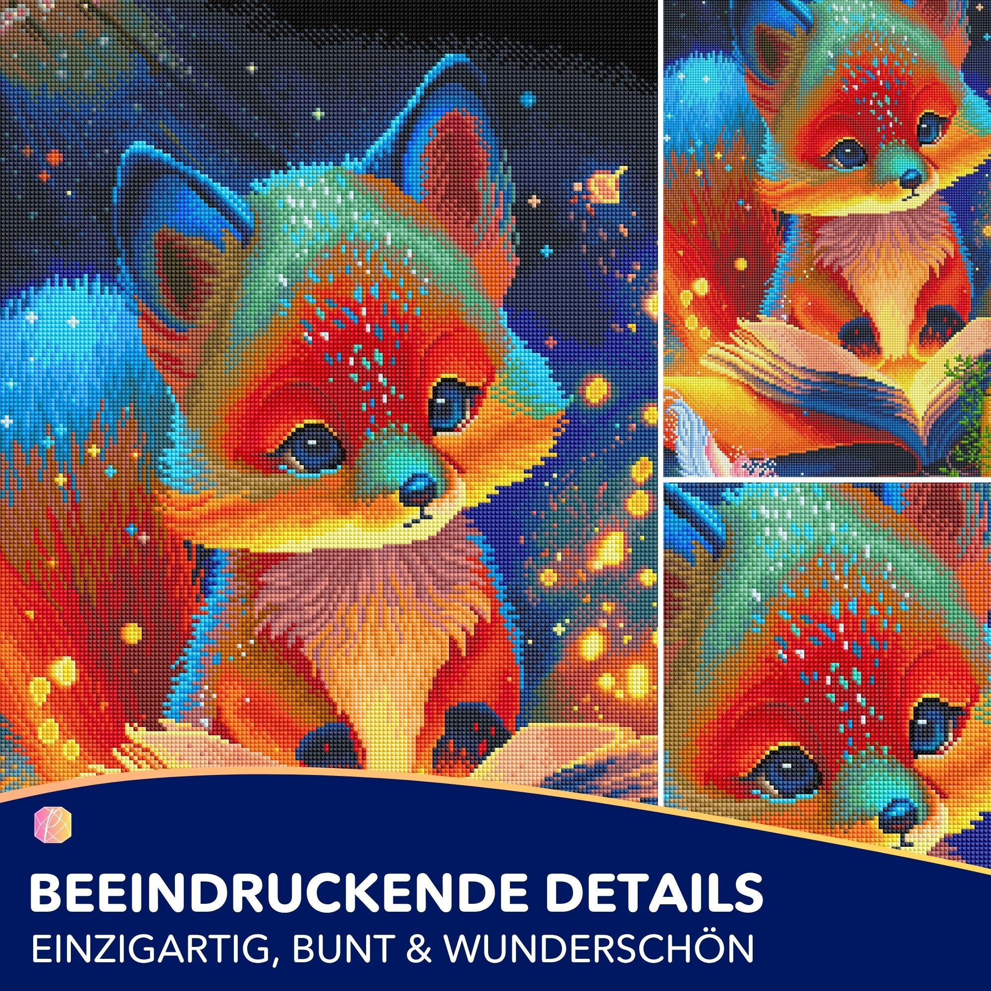 Diamond Painting - Lesestunde im Fuchswald "Limited Edition"