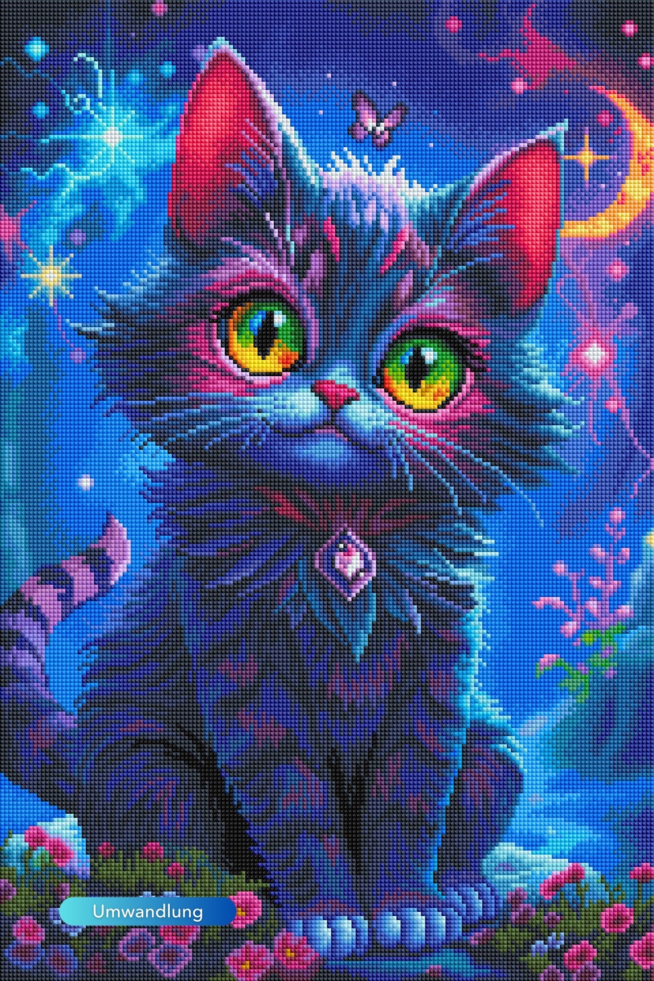 Diamond Painting - Night Cat