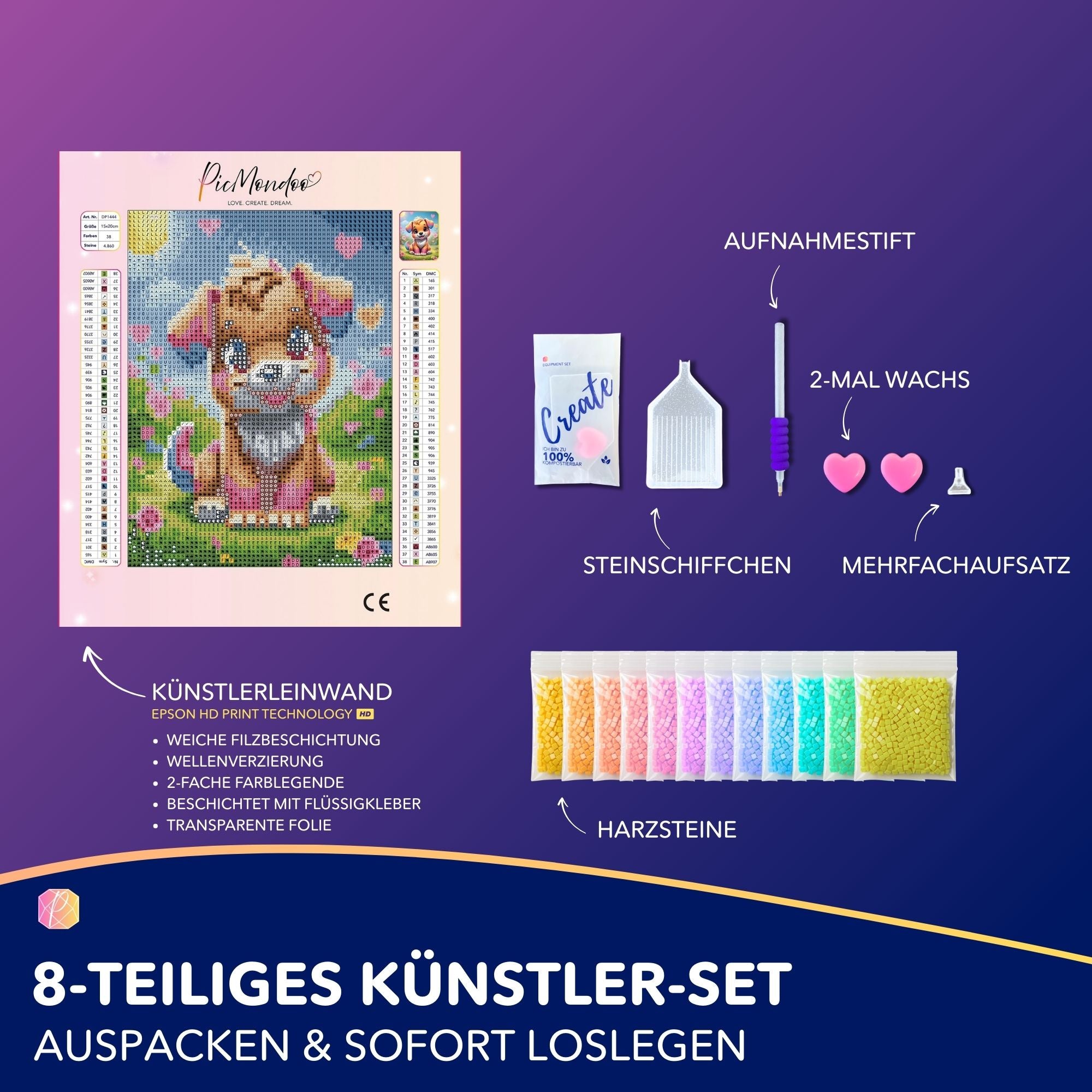 Diamond Painting Mini - Puschel