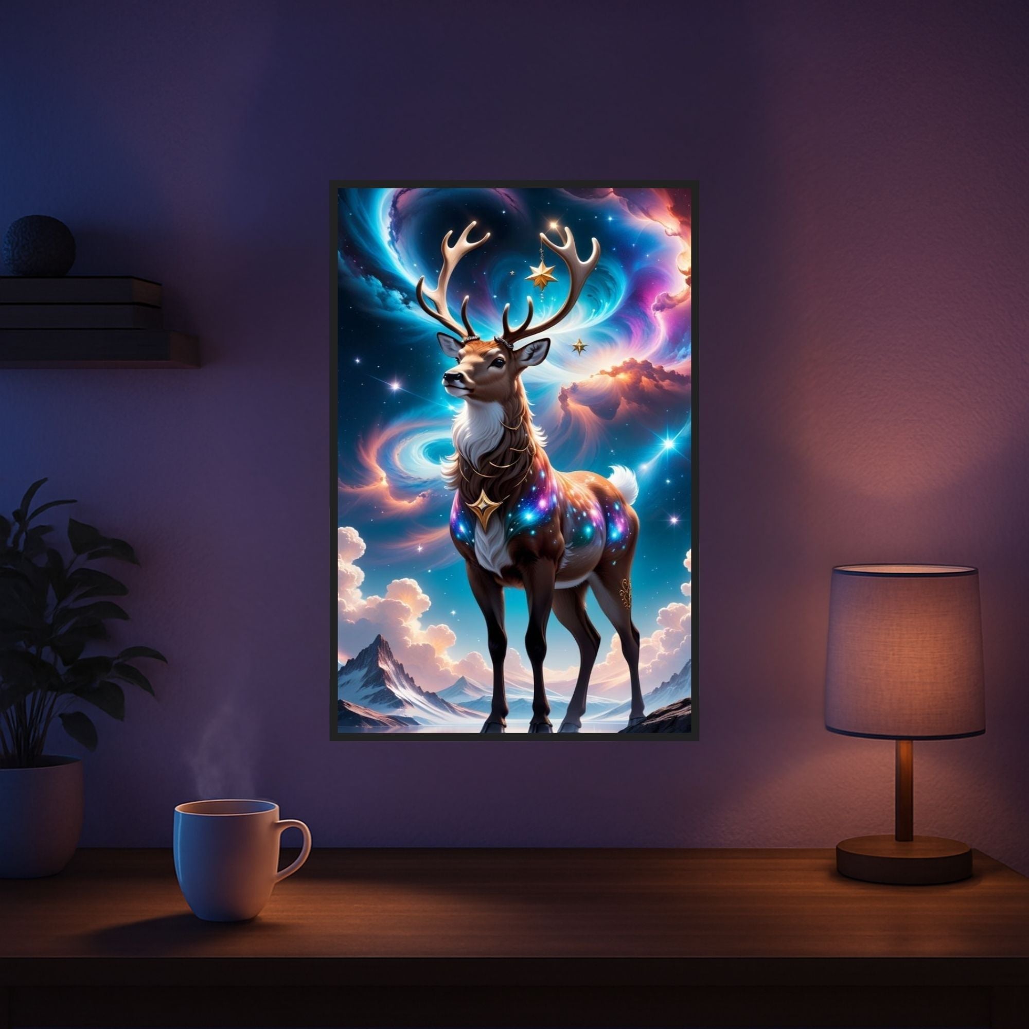 Diamond Painting - Rentier im Abendzauber