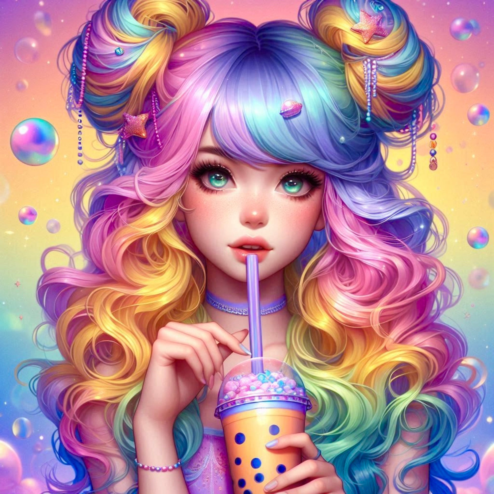 Diamond Painting 7 Tage Special - Sweet Bubble