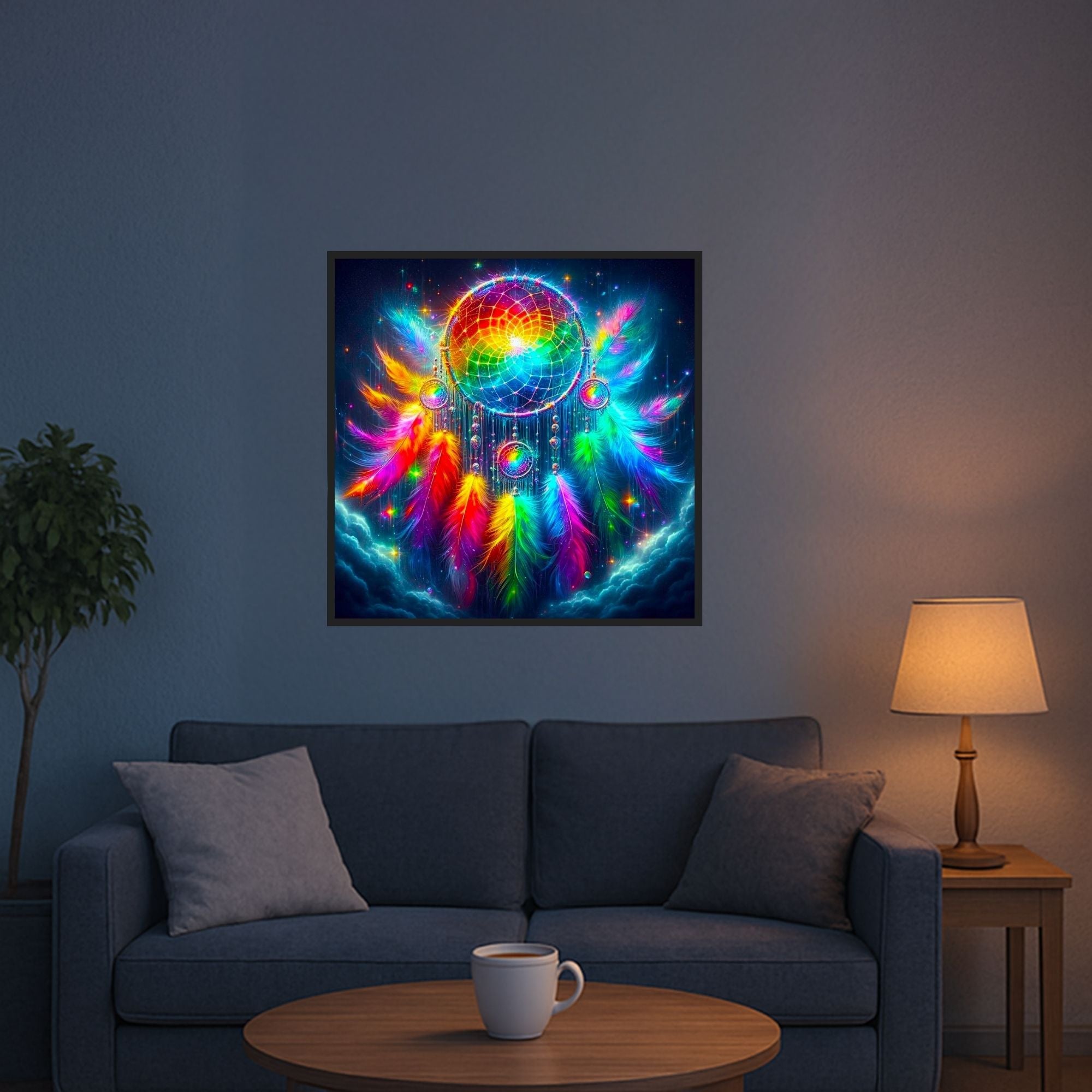 Diamond Painting 100 Farben Special - Träumerei im Federspiel