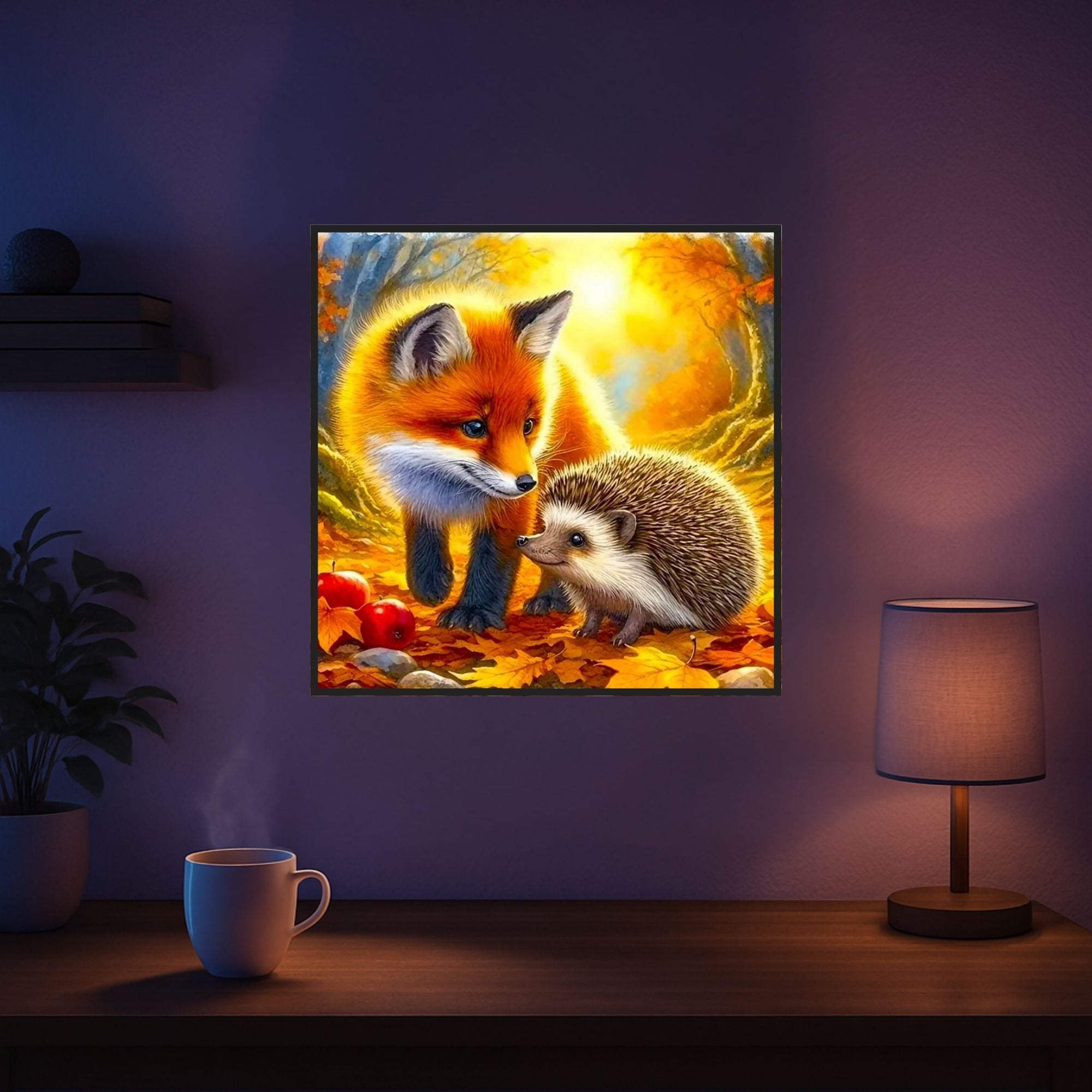 Diamond Painting - Waldtiere im bunten Laub "Limited Edition"