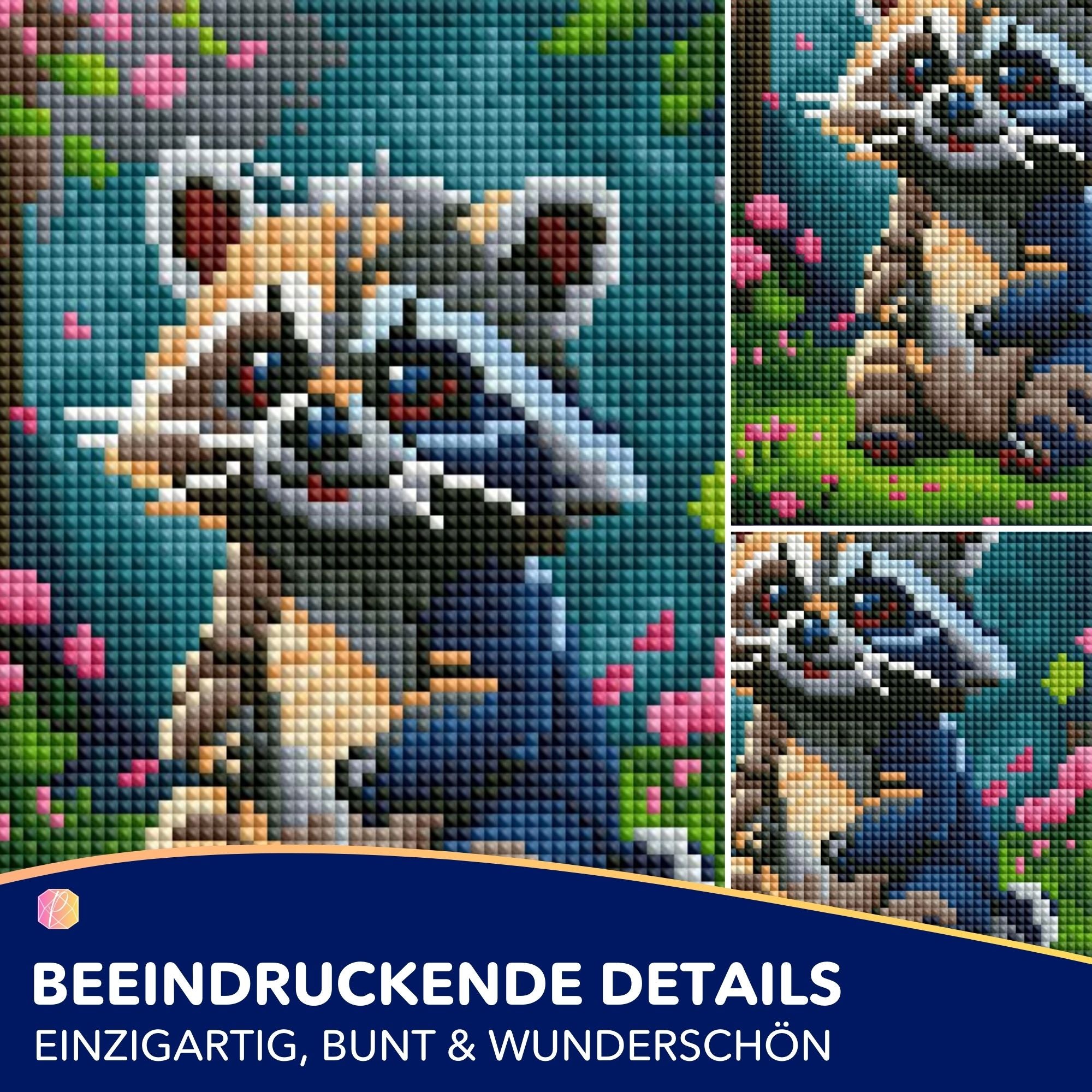 Diamond Painting Mini - Waschbär Brownie
