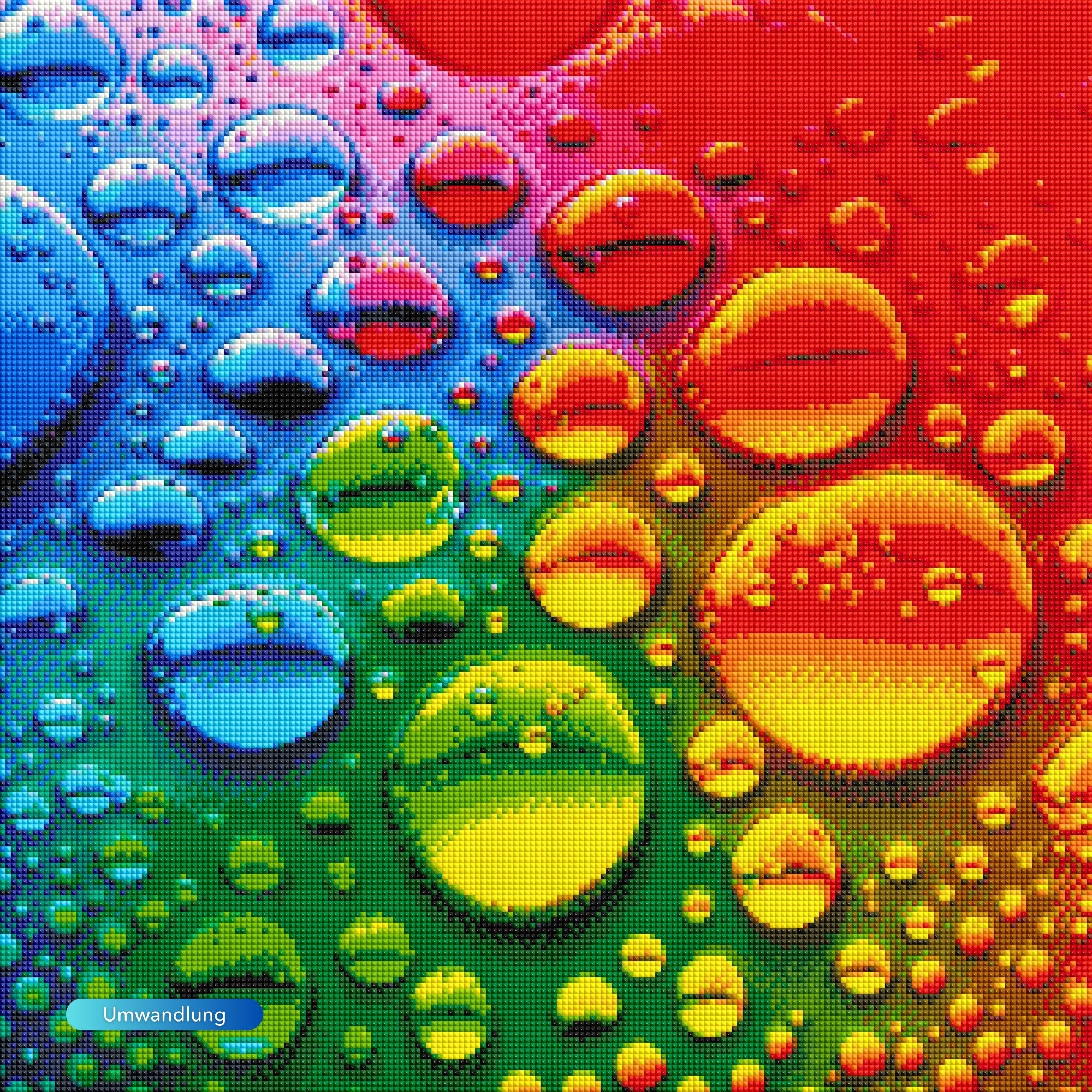 Diamond Painting AB Special - Colorful raindrops