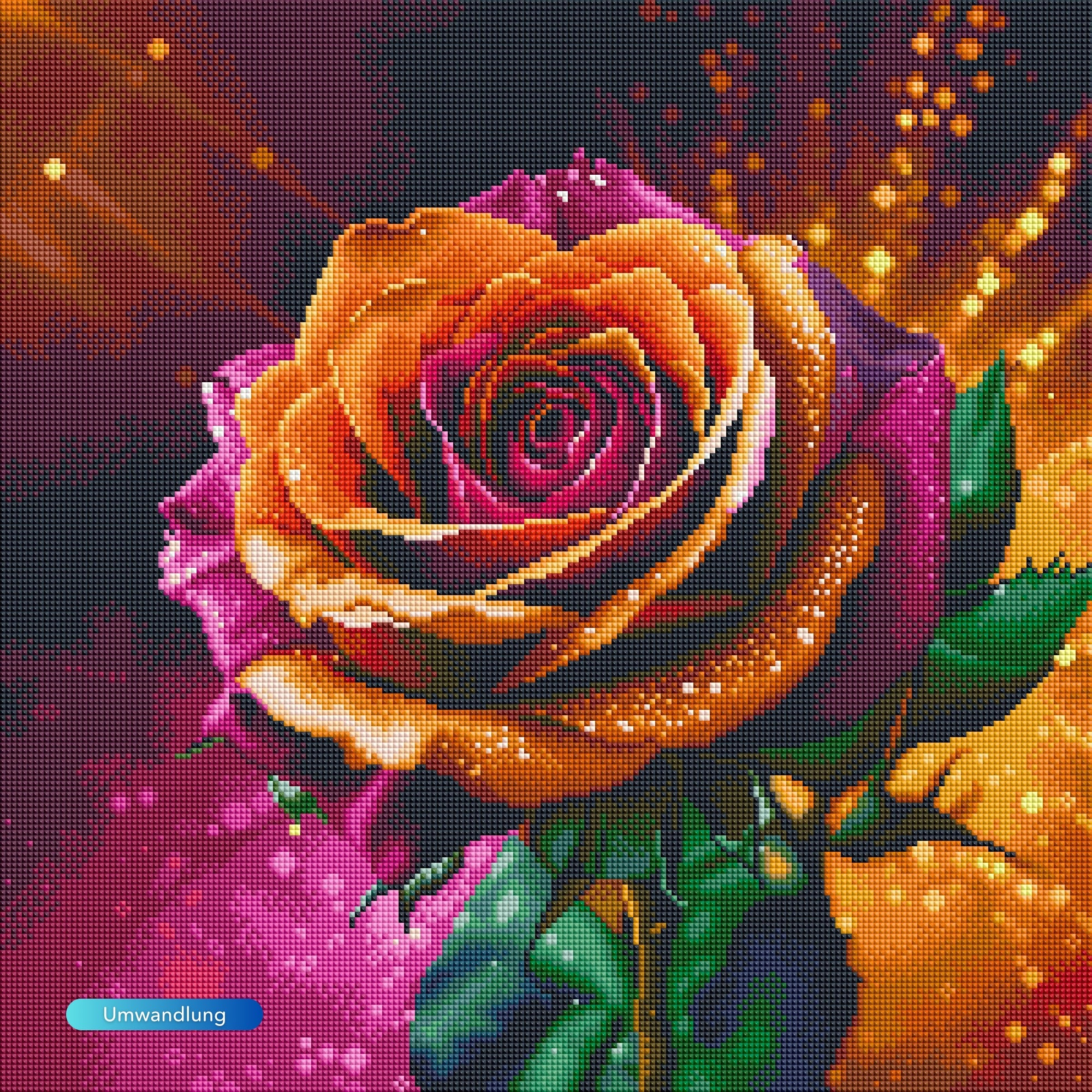 Diamond Painting - Colorful Rose