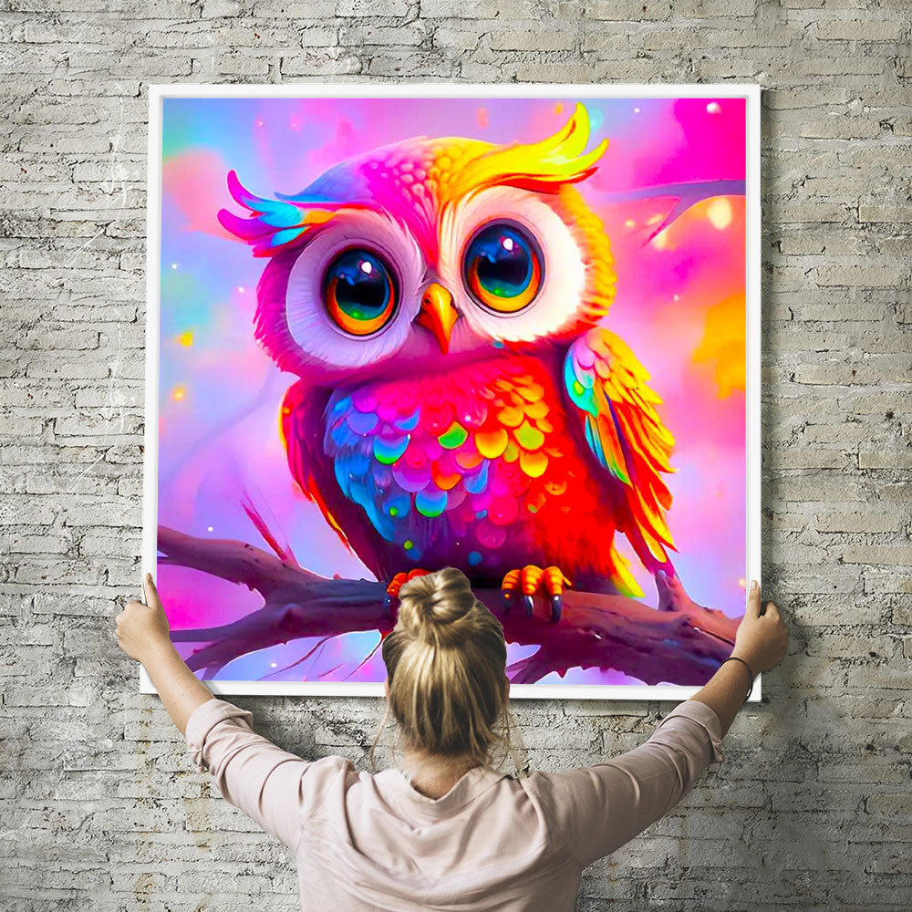 Diamond Painting Wandbild Eulchen Eulalia