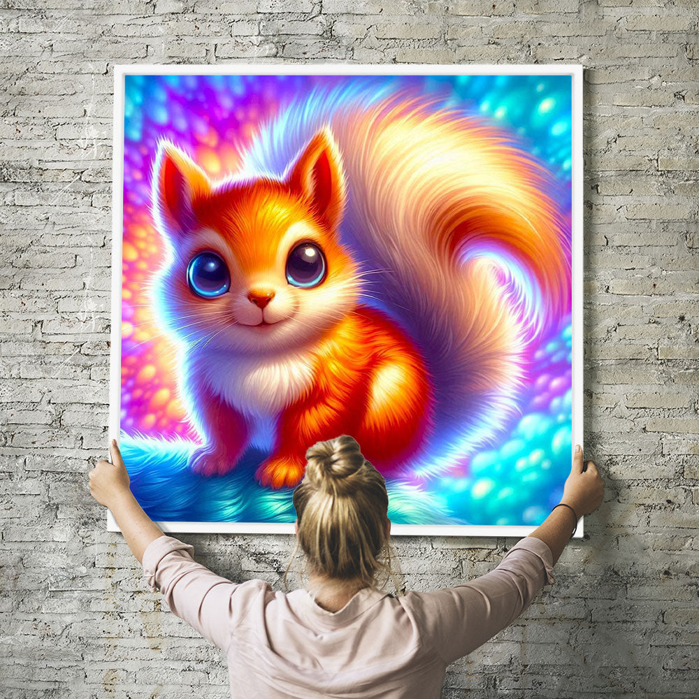 Diamond Painting Wandbild Goldy im Farbenrausch "Limited Edition"
