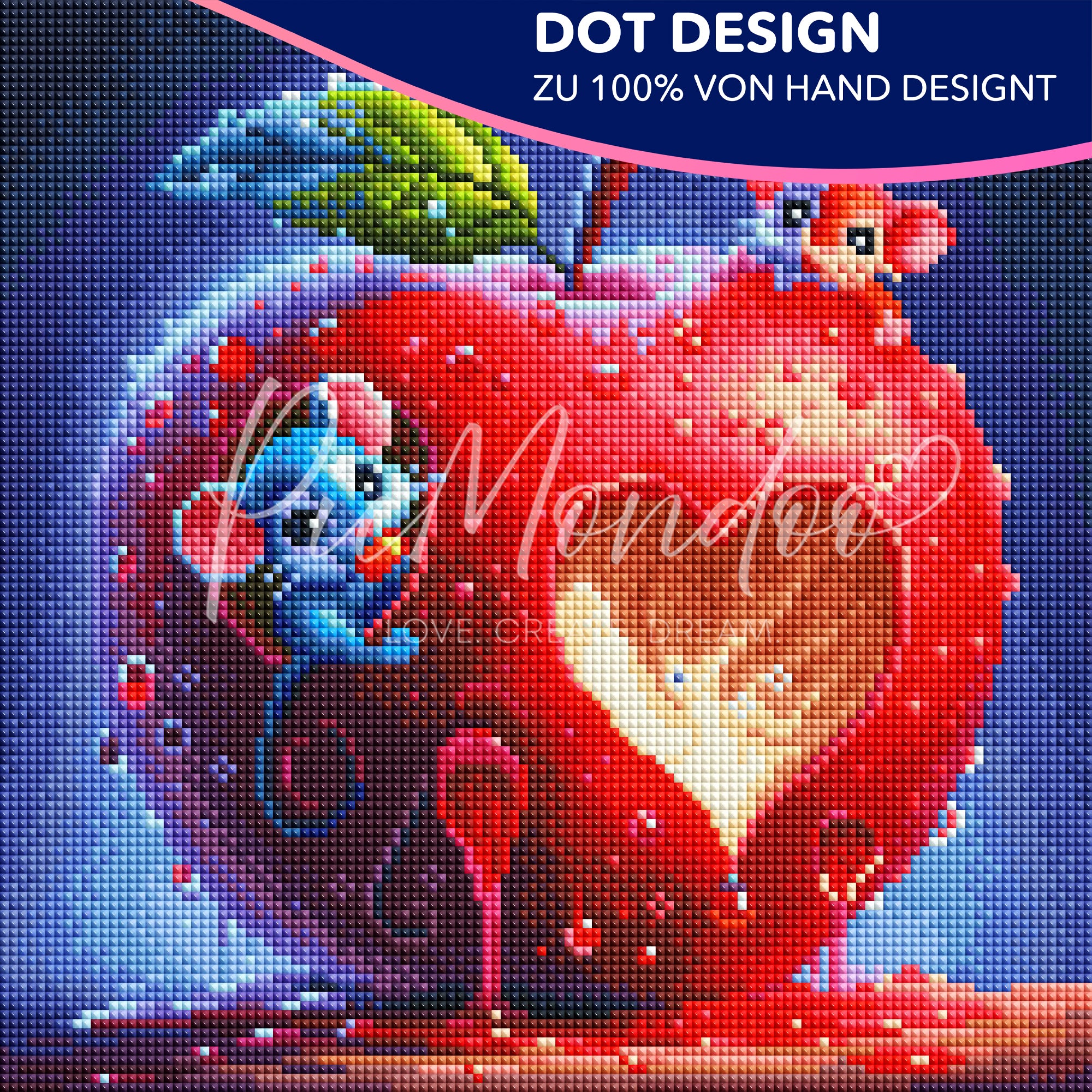 Diamond Painting Dot Design Liebe im Mäusehaus
