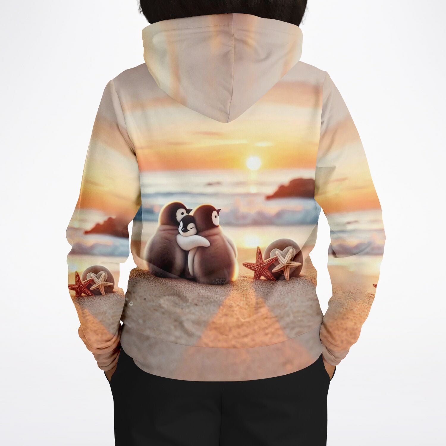 Dreamer Hoodie - Happy Family am Strand