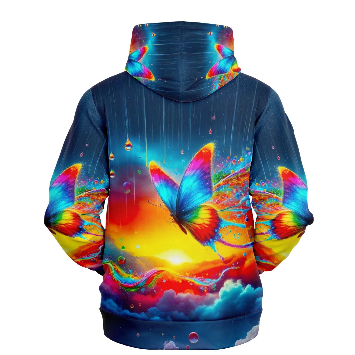 Dreamer Hoodie - 100 Farben Special - Schmetterlinge im Regenbogenfluss