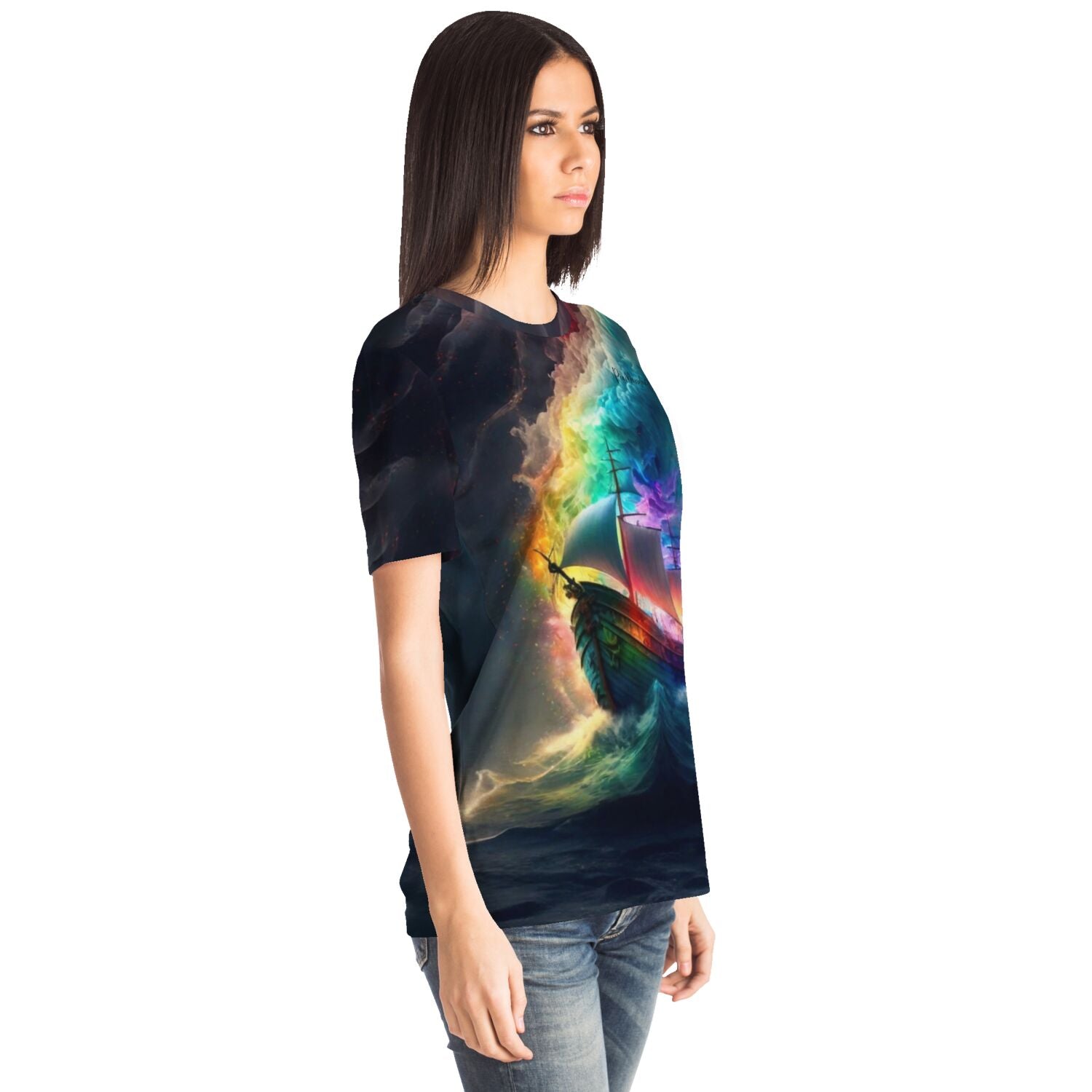 Dreamer T-Shirt - Multi Special - Schiff im bunten Meer