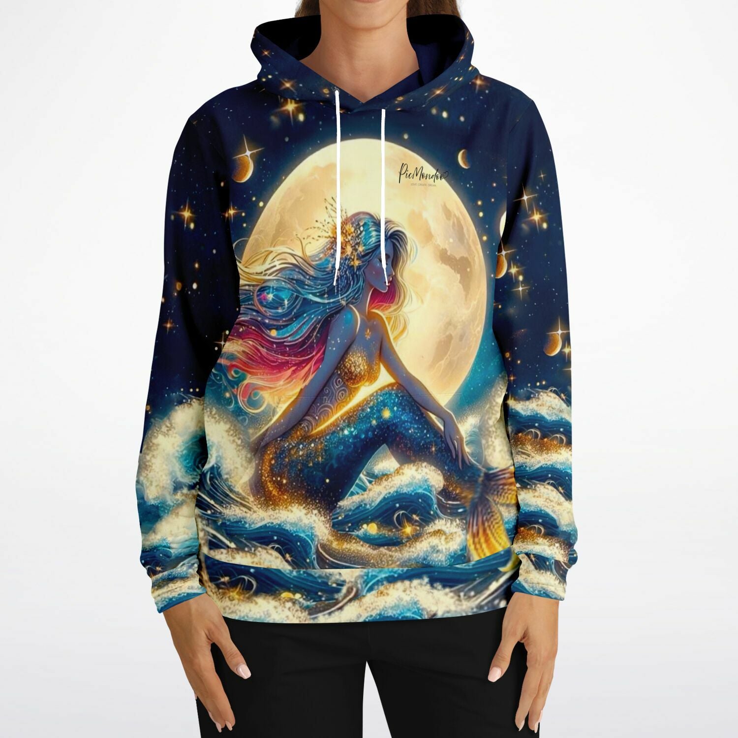 Dreamer Hoodie - Meerjungfrau im Sternenhimmel
