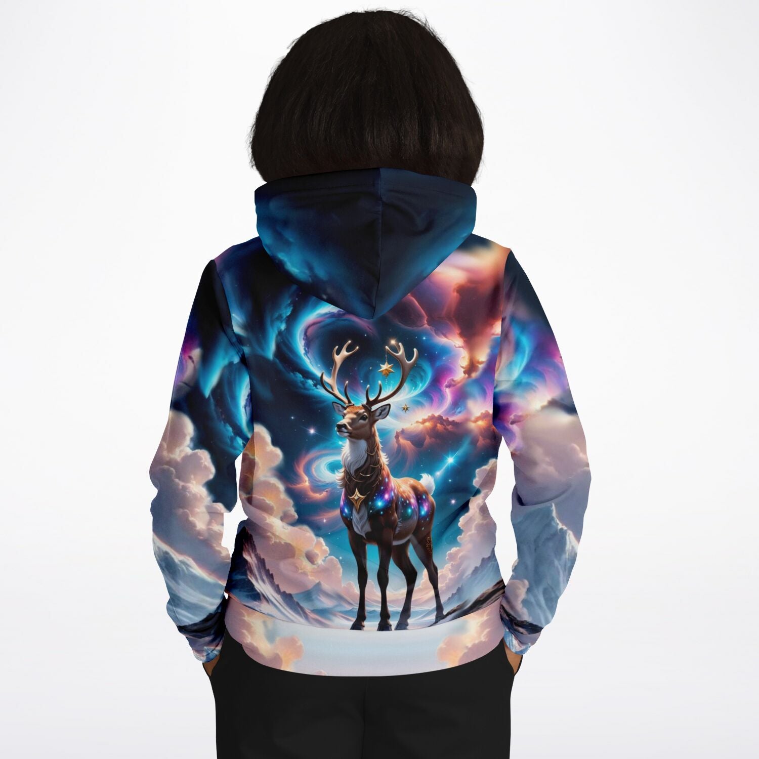 Dreamer Hoodie - Rentier im Abendzauber