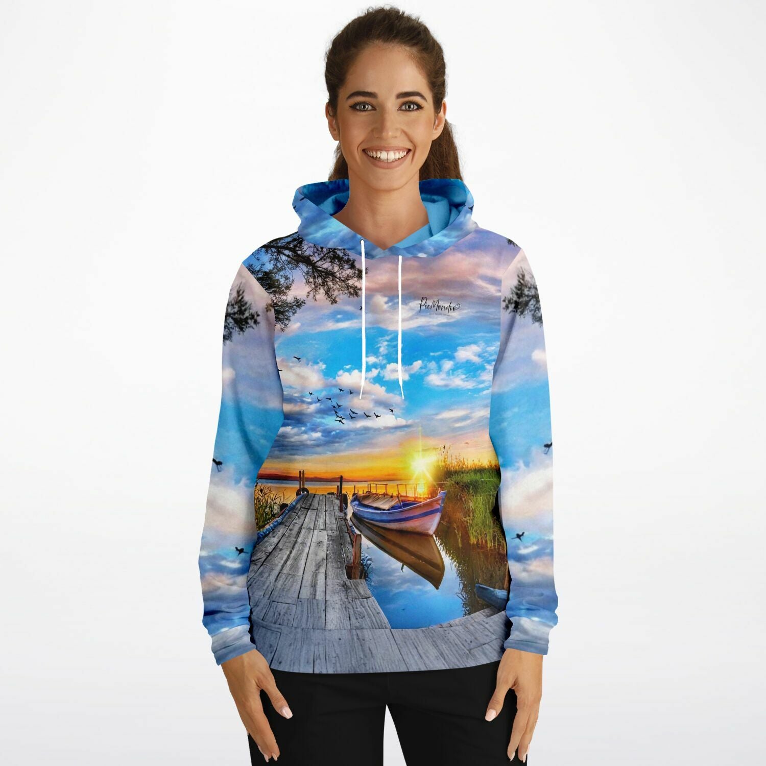 Dreamer Hoodie - Sonniger Abend am See