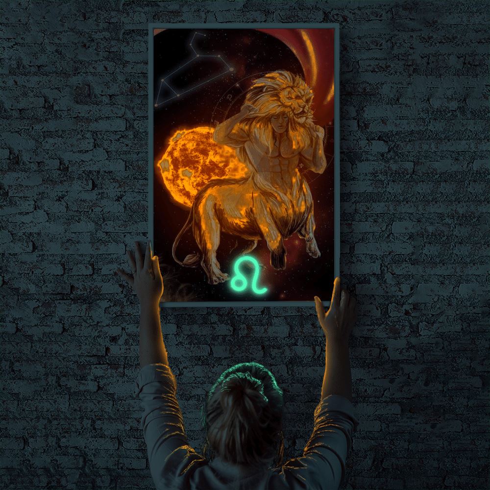 Diamond Painting Leuchtbild Special - Sternzeichen Löwe