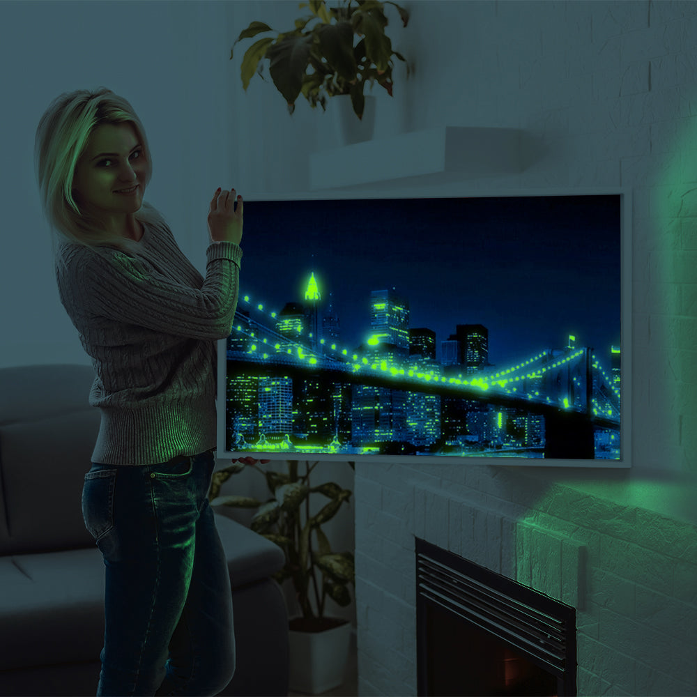 Diamond Painting Leuchtbild Special Bild New York "Dark Night"