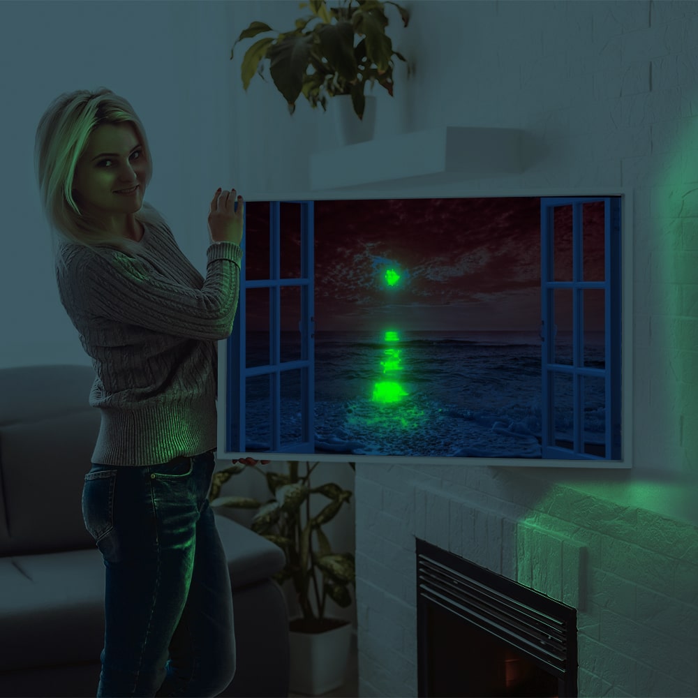 Diamond Painting Leuchtbild Special Bild Sunset at the Ocean