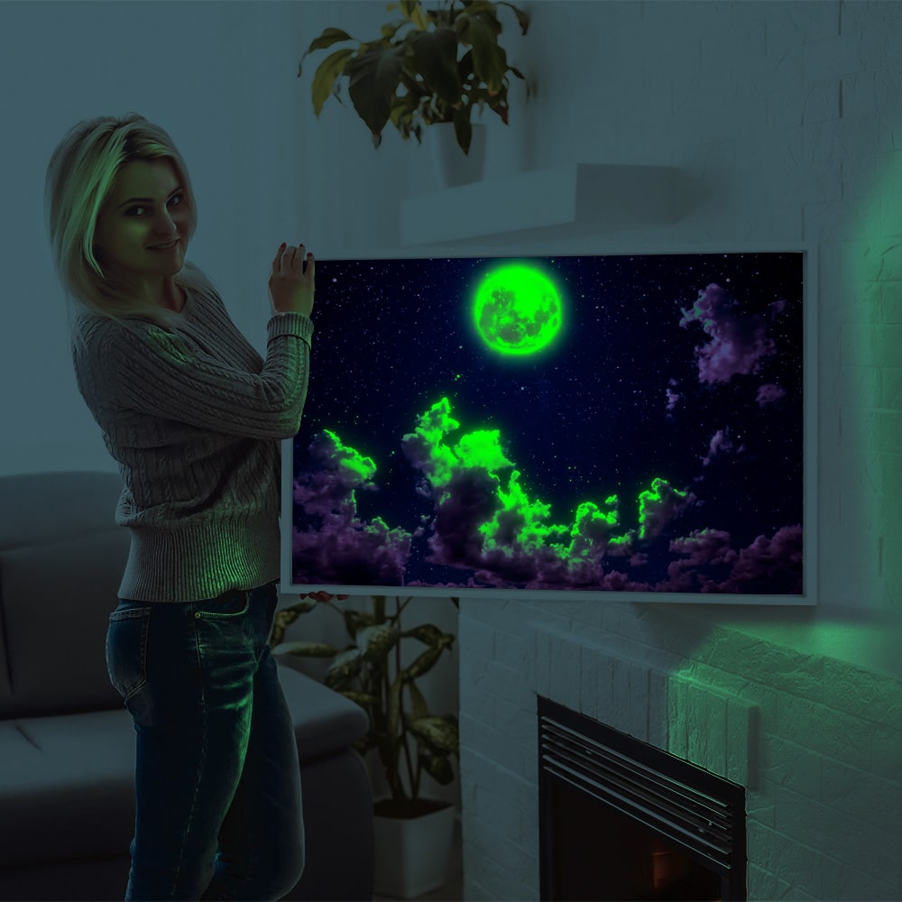 Diamond Painting Leuchtbild Special Bild Rosa Himmelstraum