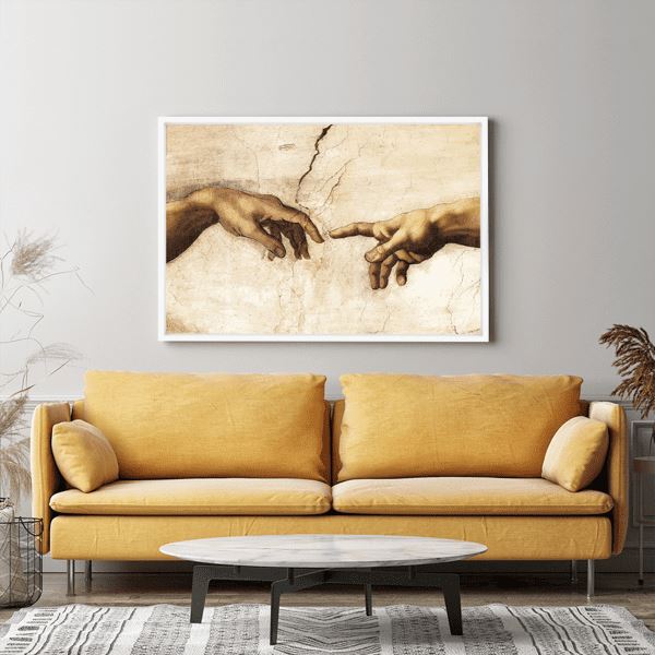 Diamond Painting Strass Spezial Wandgestaltung XL Die Erschaffung Adams