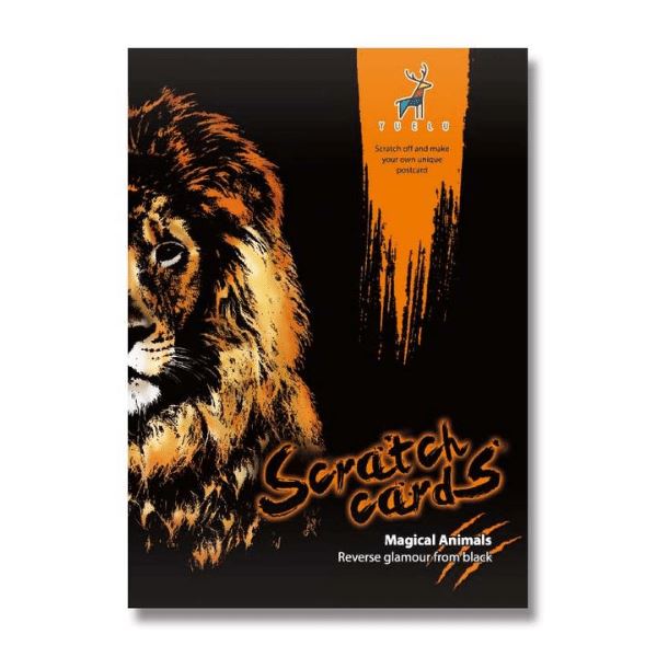 Scratch Painting - XL 4er Set Raubkatzen