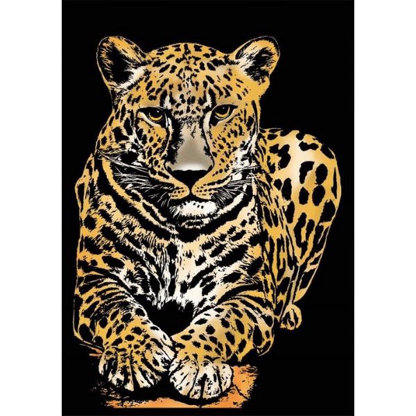 Scratch Painting - XL 4er Set Raubkatzen